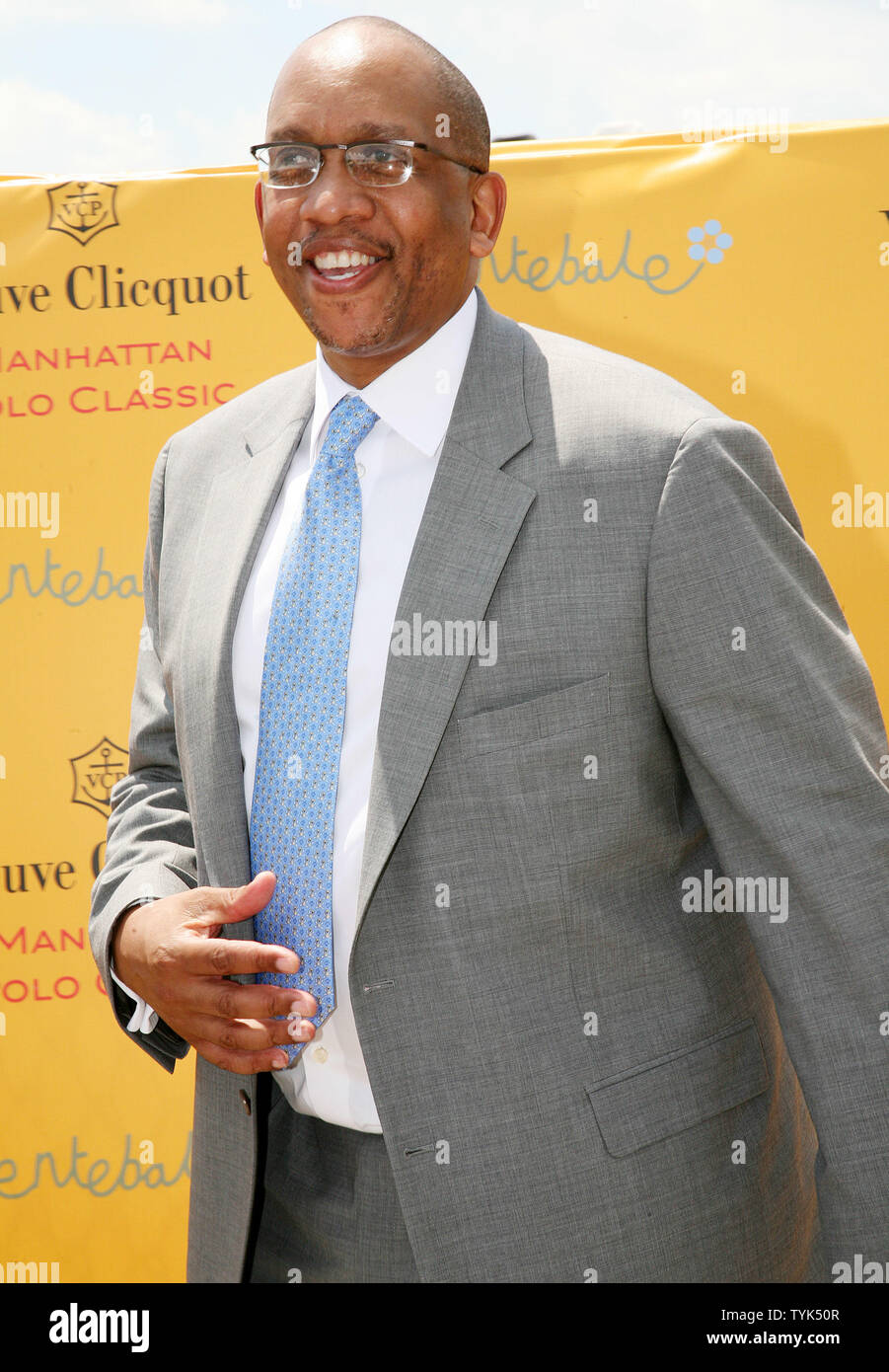 Le Prince Seeiso du Lesotho, co-fondateur d'un organisme de bienfaisance pour les enfants à risque au Lesotho, arrive à un match de polo qui profiteront de l'événement sa cause à Governors Island le 30 mai 2009 à New York. Harry, 24 ans, fils du Prince Charles et de la princesse Diana, est sur deux jours de visite officielle à la ville qui comprenait une visite à Ground Zero. (Photo d'UPI/Monika Graff) Banque D'Images