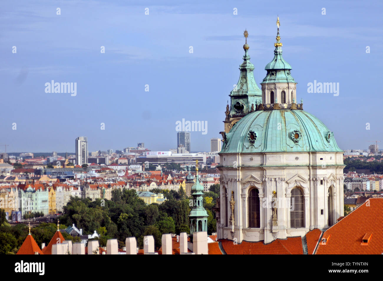 Église Saint Nicolas (Malá Strana), Prague, République Tchèque Banque D'Images