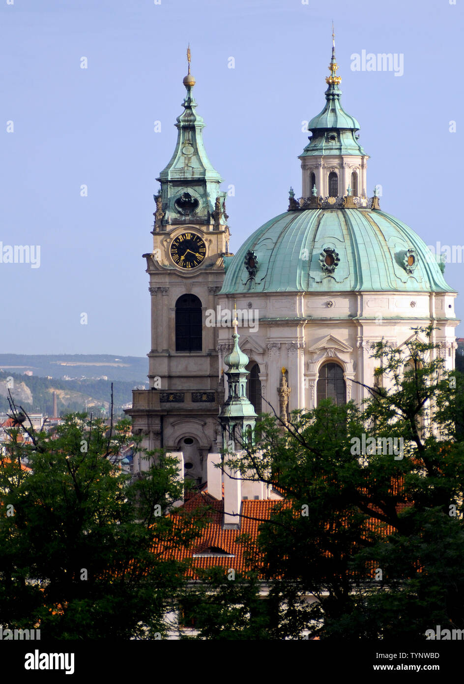 Église Saint Nicolas (Malá Strana), Prague, République Tchèque Banque D'Images