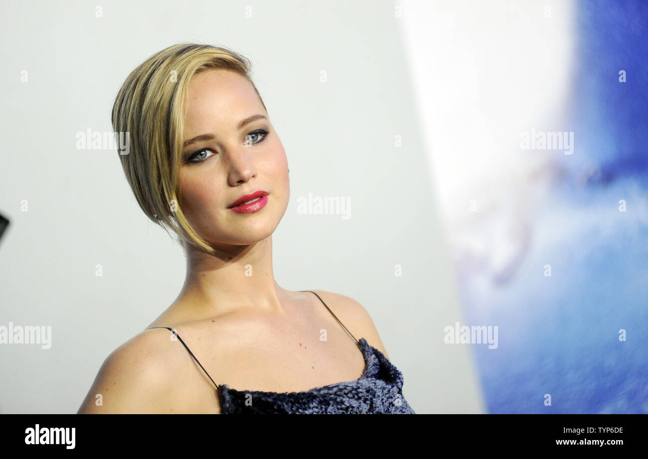 Jennifer Lawrence arrive sur le tapis rouge à la X-Men : days of Future Past Première Mondiale au Jacob Javits Center à New York le 10 mai 2014. UPI/Dennis Van Tine Banque D'Images