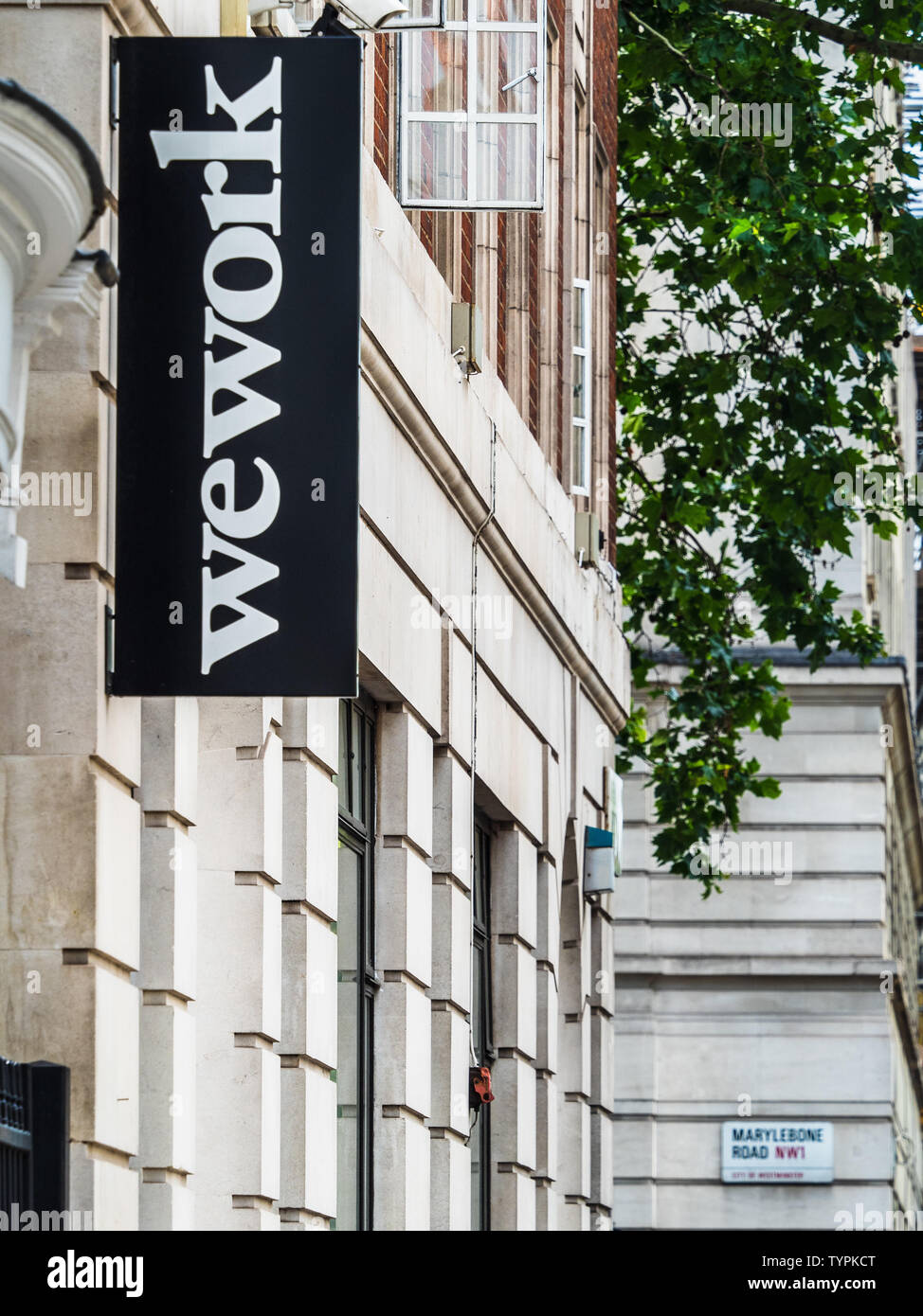WeWork WeWork Marylebone Londres espaces Bureau partagé - Chambre nord-ouest dans le centre de Londres Marylebone Road Banque D'Images