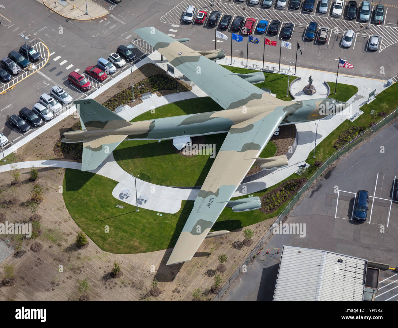 Boeing B-52G Stratofortress 59-2584 Midnight Express au Vietnam War Memorial et parc, Boeing Field, Seattle, Washington State, USA Banque D'Images
