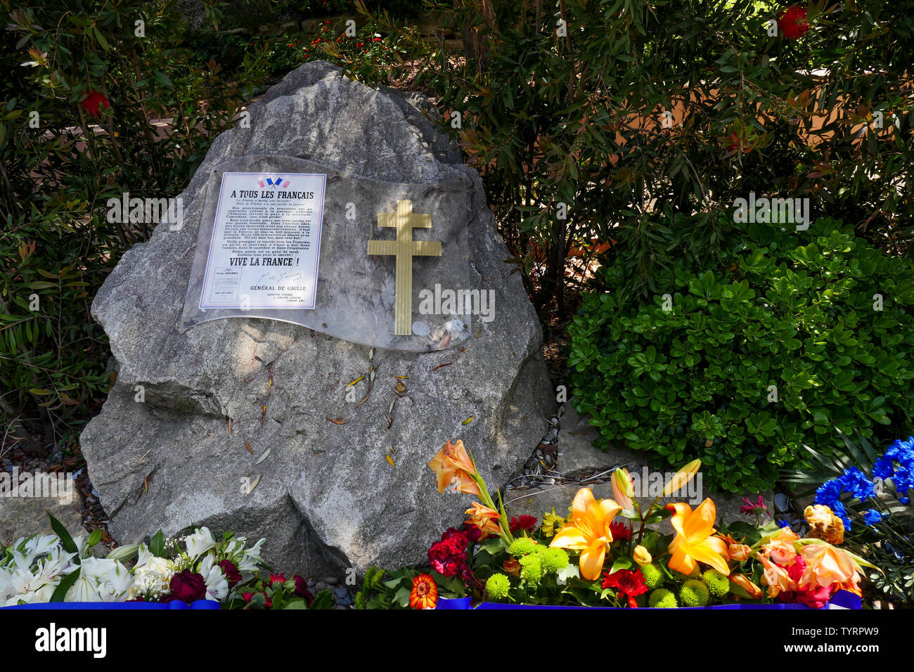 18 juin 1940 memorial, La Ciotat, Bouches-du-Rhône, France Banque D'Images