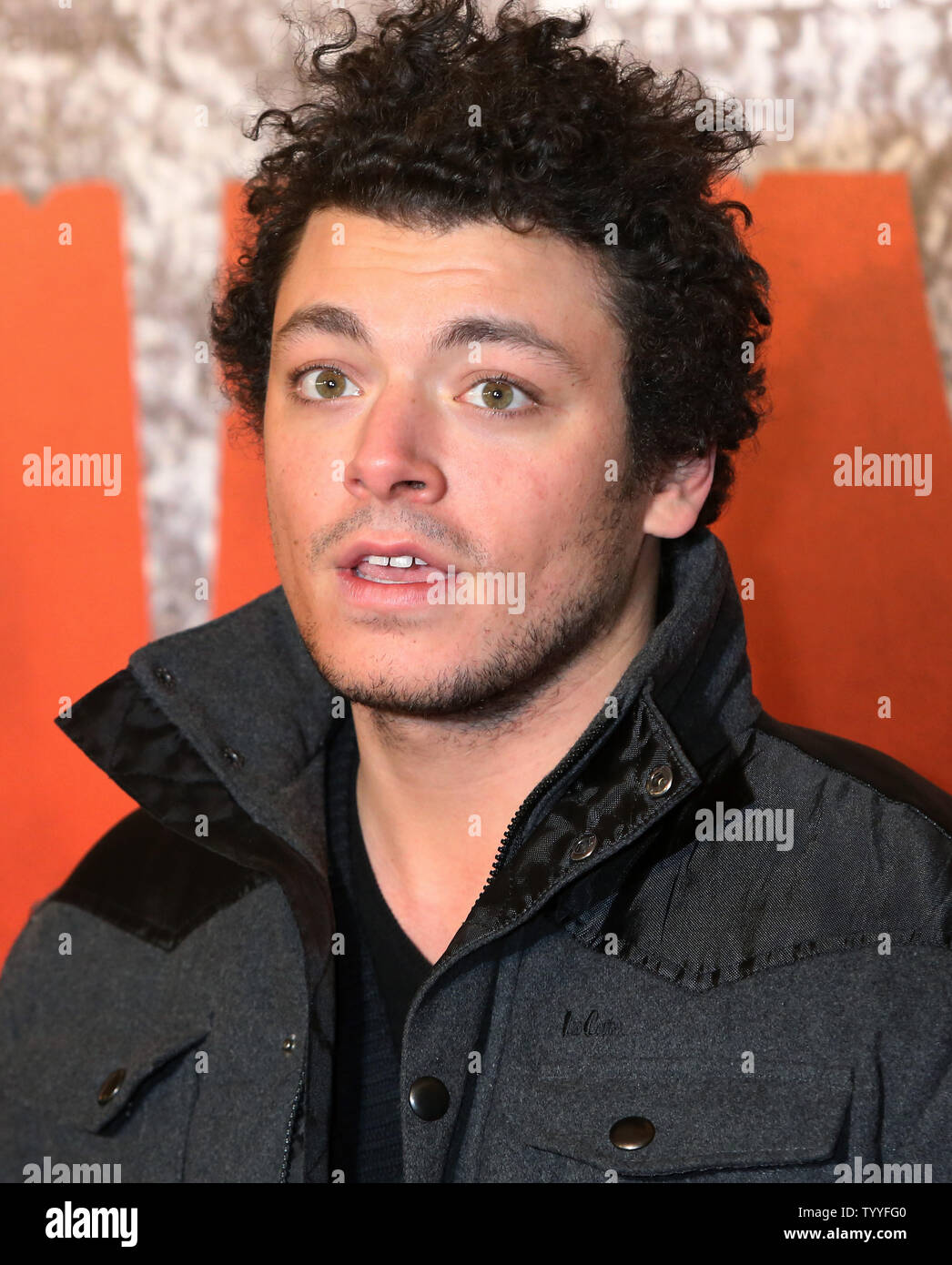 Kev Adams arrive à la première du film 'Django Unchained' à Paris le 7 janvier 2013. UPI/David Silpa. Banque D'Images