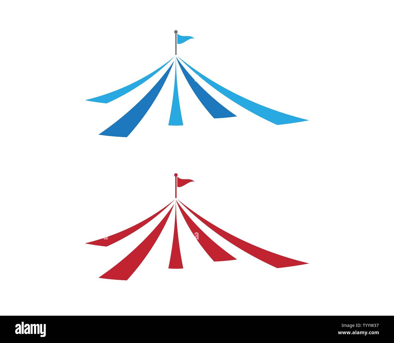 Logo design illustration vectorielle cirque modèle emblèmes Illustration de Vecteur