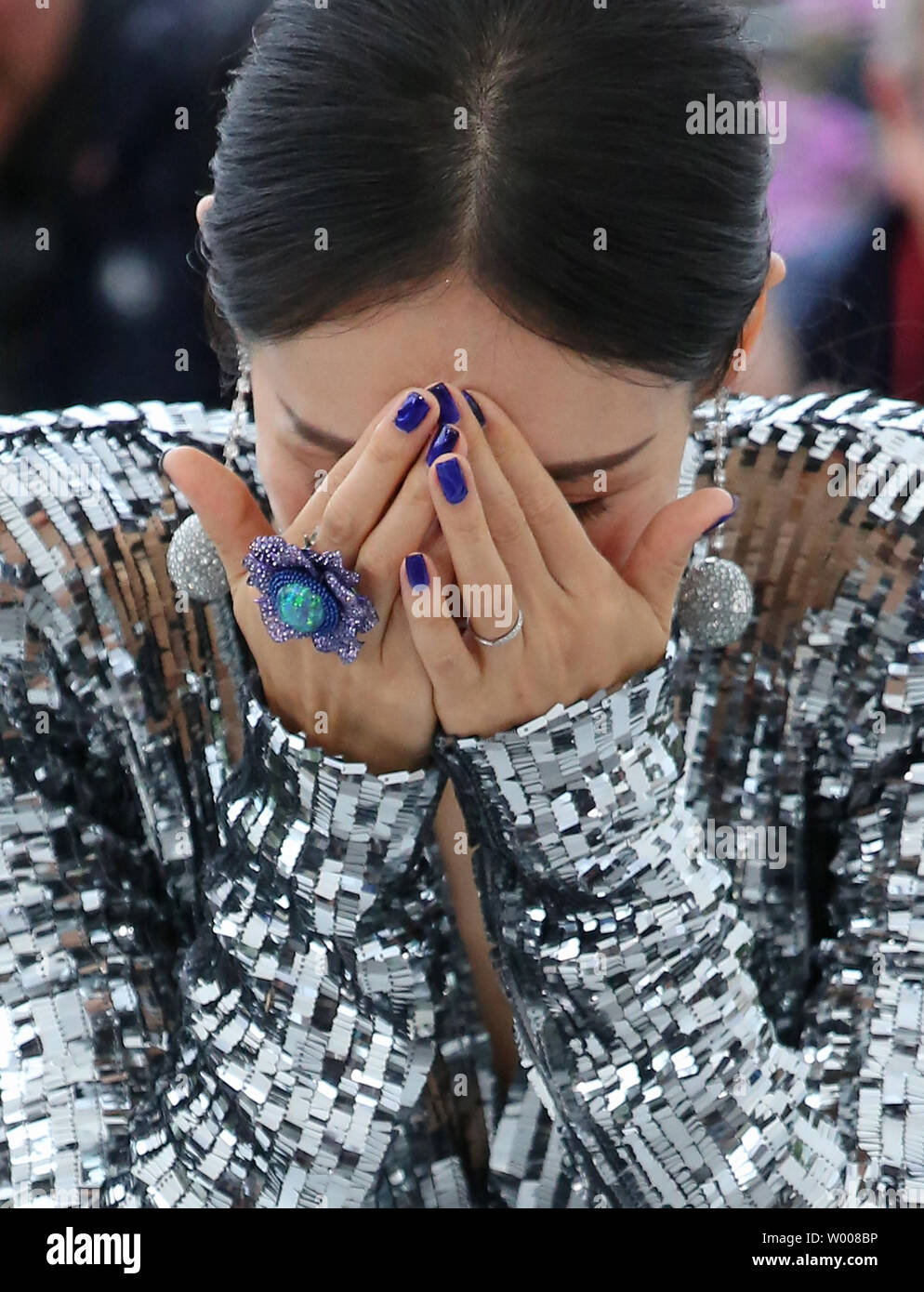 Zhang Ziyi arrive à un photocall pour le film 'Rendez vous avec Zhang Ziyi' au cours de la 20e Congrès International du Film de Cannes à Cannes, France, le 21 mai 2019. Photo de David Silpa/UPI Banque D'Images