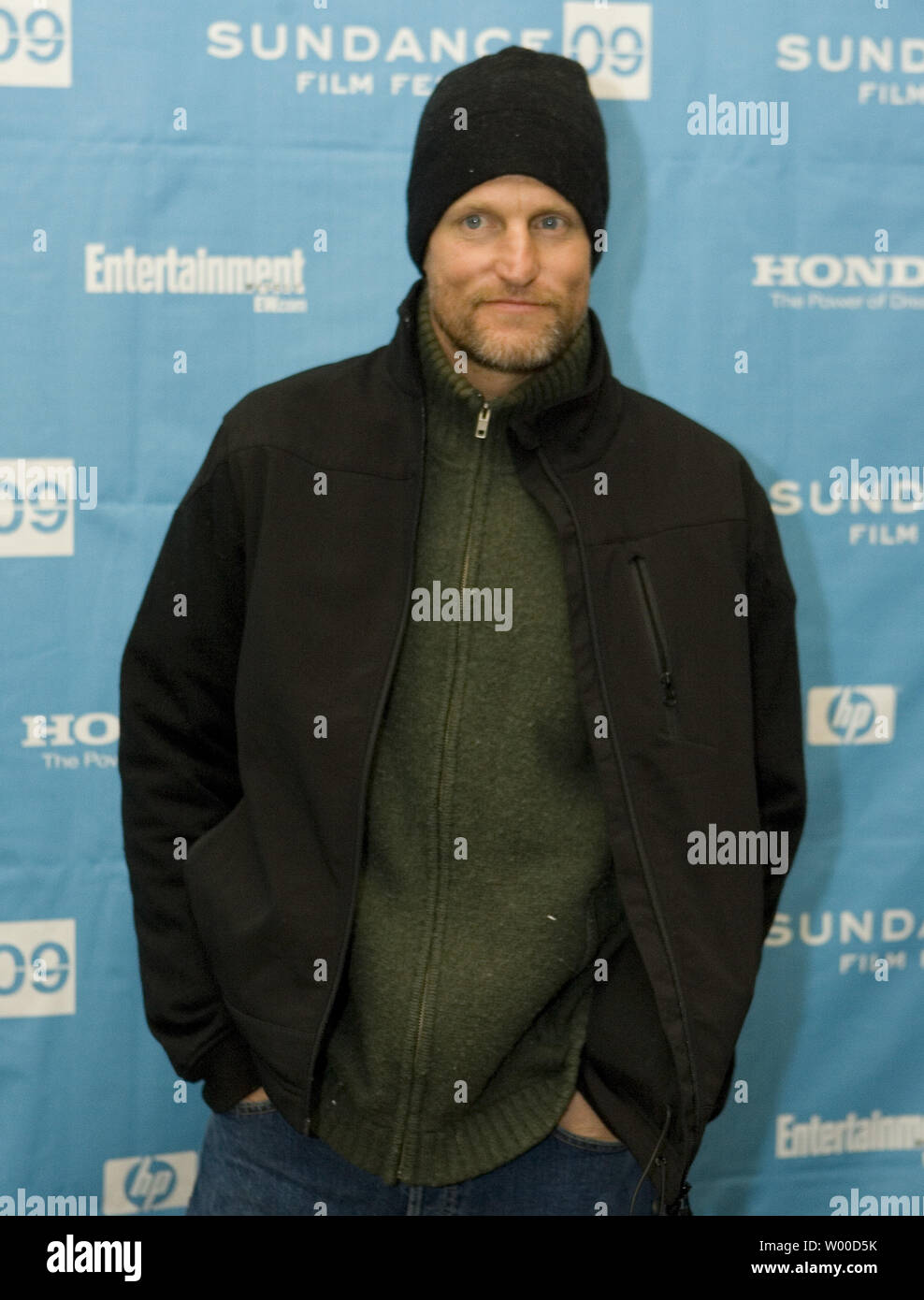 Woody Harrelson assiste à la première de "Le Messager" au Sundance Film Festival 2009 à Park City, Utah le 19 janvier 2009. Le festival célèbre son 25e anniversaire. (Photo d'UPI/Gary C. Caskey) Banque D'Images