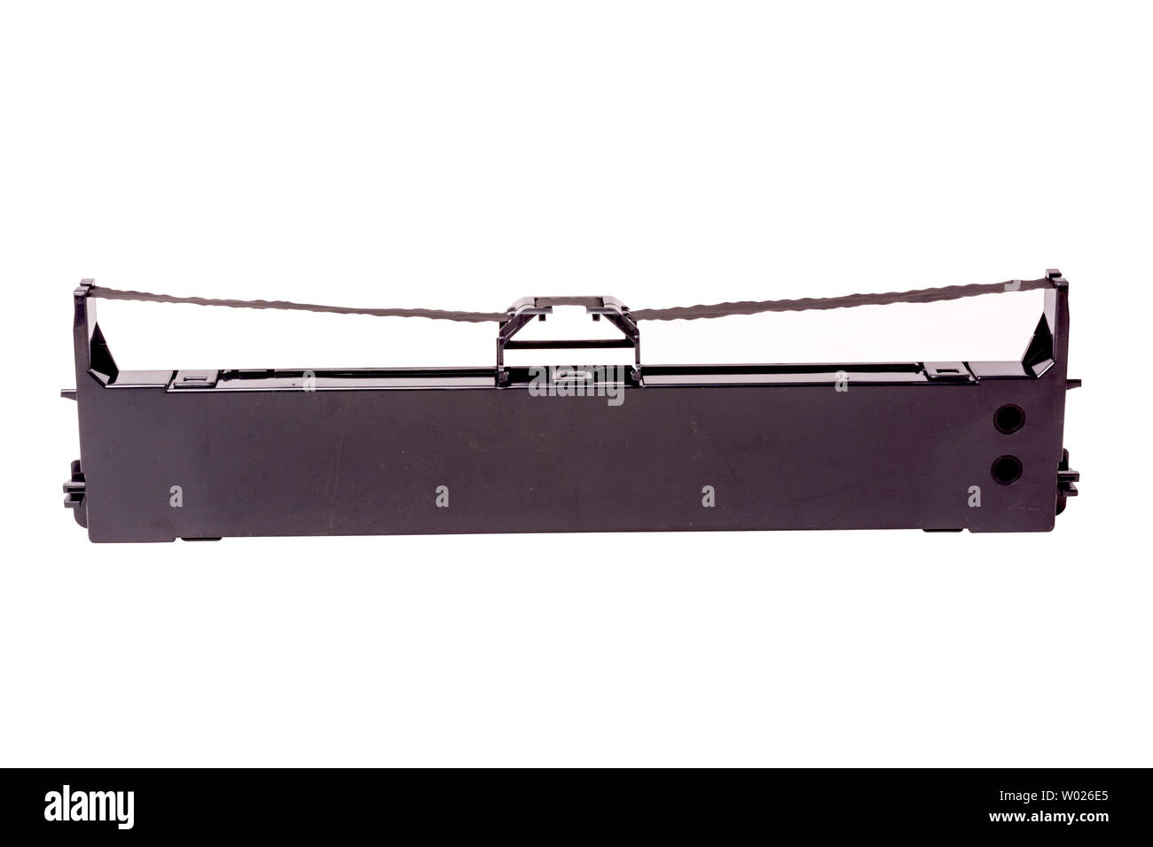 Pour l'imprimante de bandes de ruban isolé sur fond blanc Banque D'Images