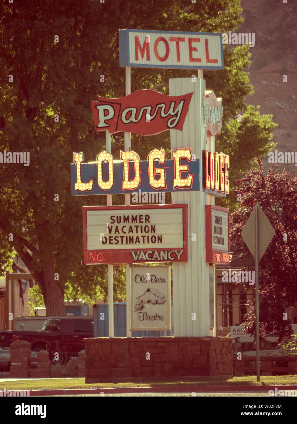 Classic Motel sign in Kanab Utah USA Banque D'Images