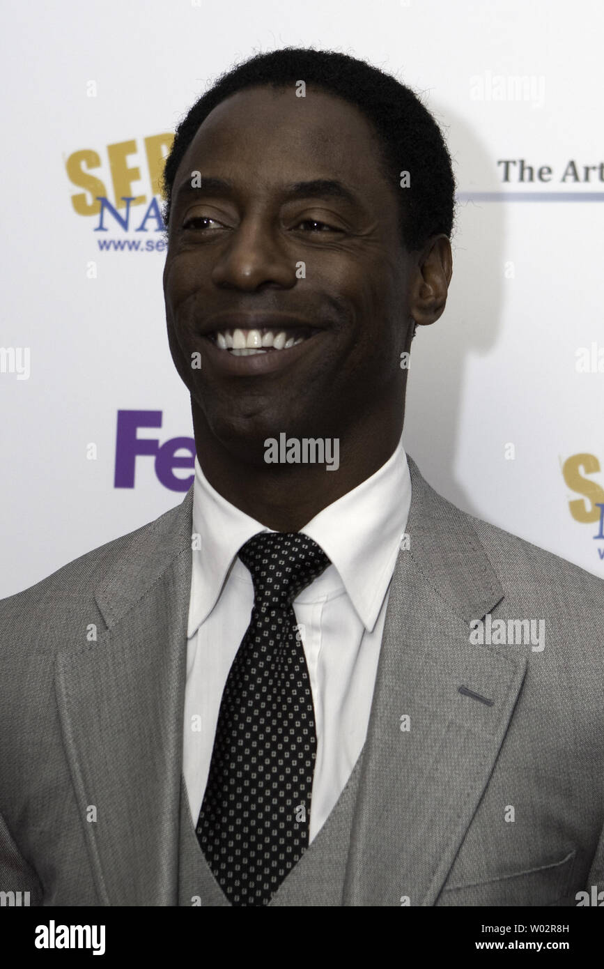 L'acteur Isaiah Washington arrive à l'Artistes et athlètes honorer cet événement inaugural de l'Alliance de la Nation Service hébergé par Tobey Maguire au Café Milano à Washington le 19 janvier 2009. Le président américain élu Barack Obama sera assermenté le 20 janvier 2009. (Photo d'UPI/Patrick D. McDermott) Banque D'Images