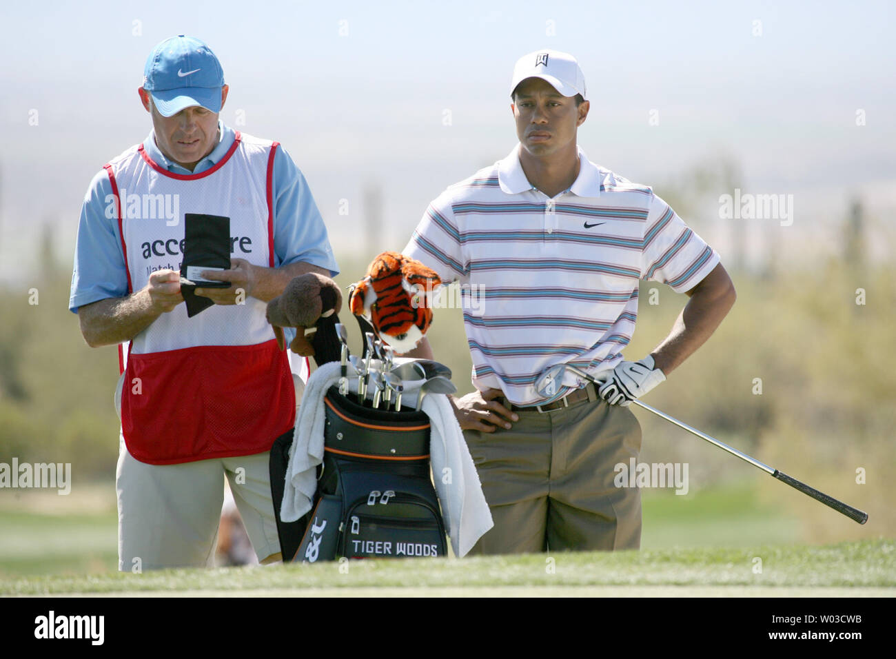 Tiger woods son caddie steve williams Banque de photographies et d