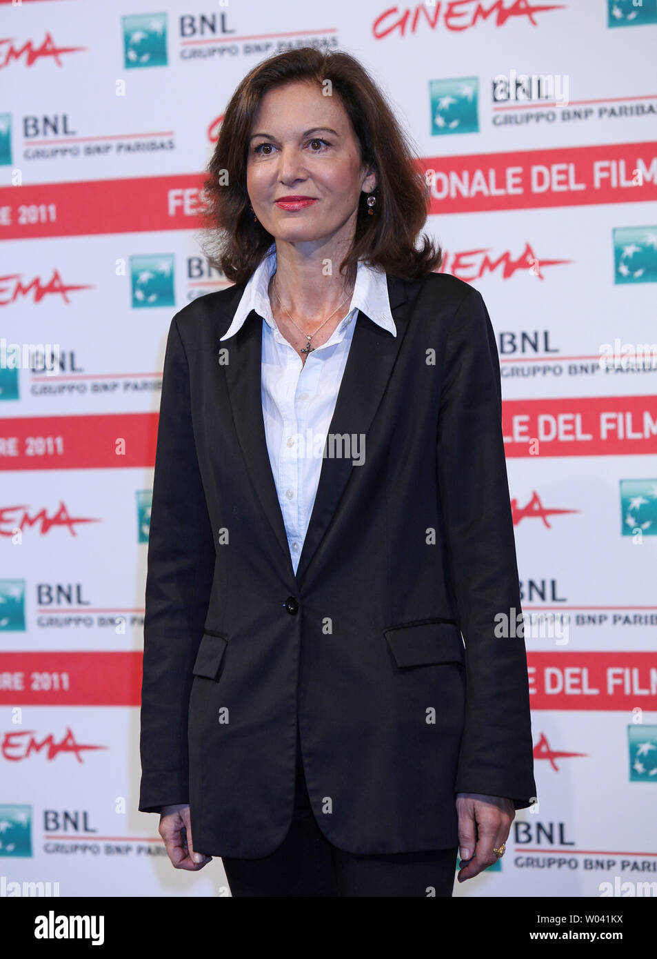Anne Fontaine arrive à un photocall pour le film 'Mon pire cauchemar (mon pire cauchemar)" lors du 6ème Festival International du Film de Rome à Rome le 30 octobre 2011. UPI/David Silpa Banque D'Images