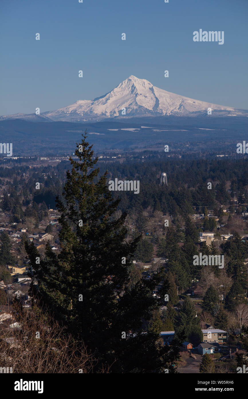 Mt.hood, Hood Snow Mountain, Portland, USA Banque D'Images