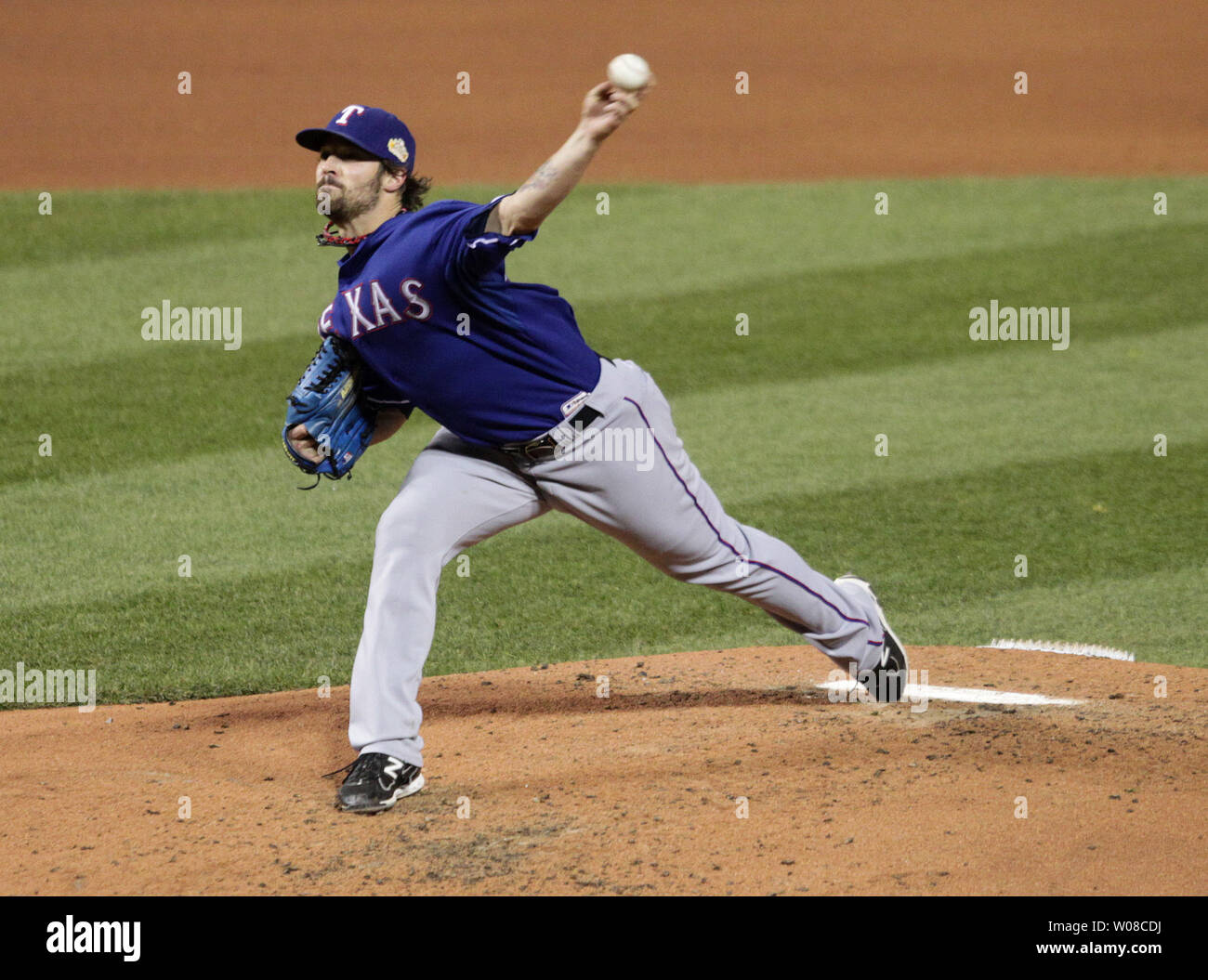 Texas Rangers pitcher C.J. Wilson #36 during a game against the New York  Yankees at Yankee Stadium on June 16, 2011 in Bronx, NY. Yankees defeated  Rangers 3-2. (Tomasso DeRosa/Four Seam Images