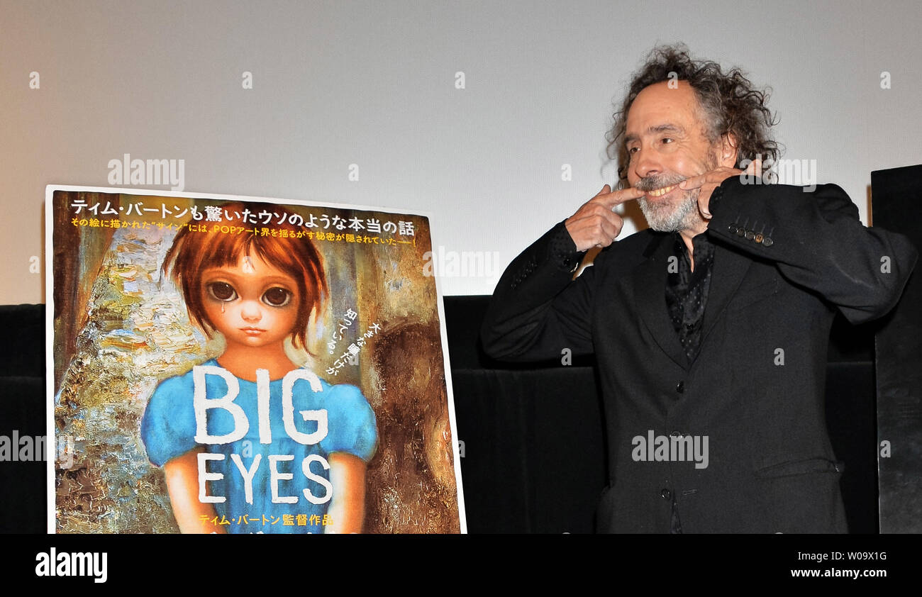 Réalisateur Tim Burton participe à une étape d'accueil pour son nouveau film  "grands yeux" à Tokyo, Japon, le 31 octobre 2014. UPI/Keizo Mori Photo  Stock - Alamy
