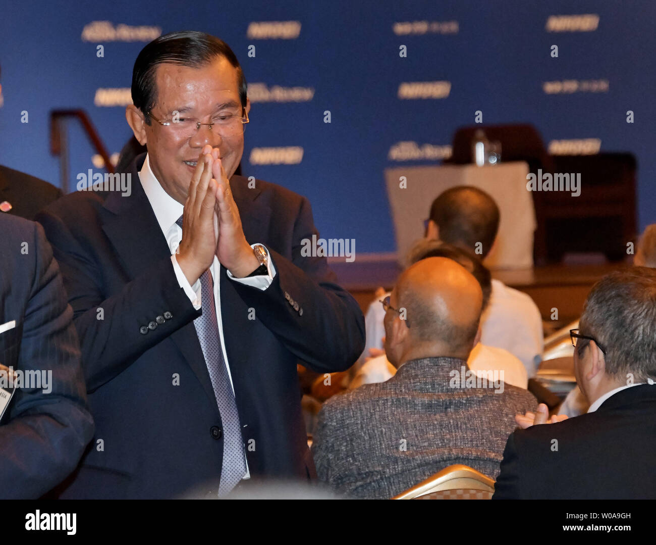 Premier Ministre du Cambodge, Hun Sen, assiste à la Conférence internationale "L'avenir de l'Asie" à Tokyo, Japon le 30 mai 2019. Photo par Keizo Mori/UPI Banque D'Images