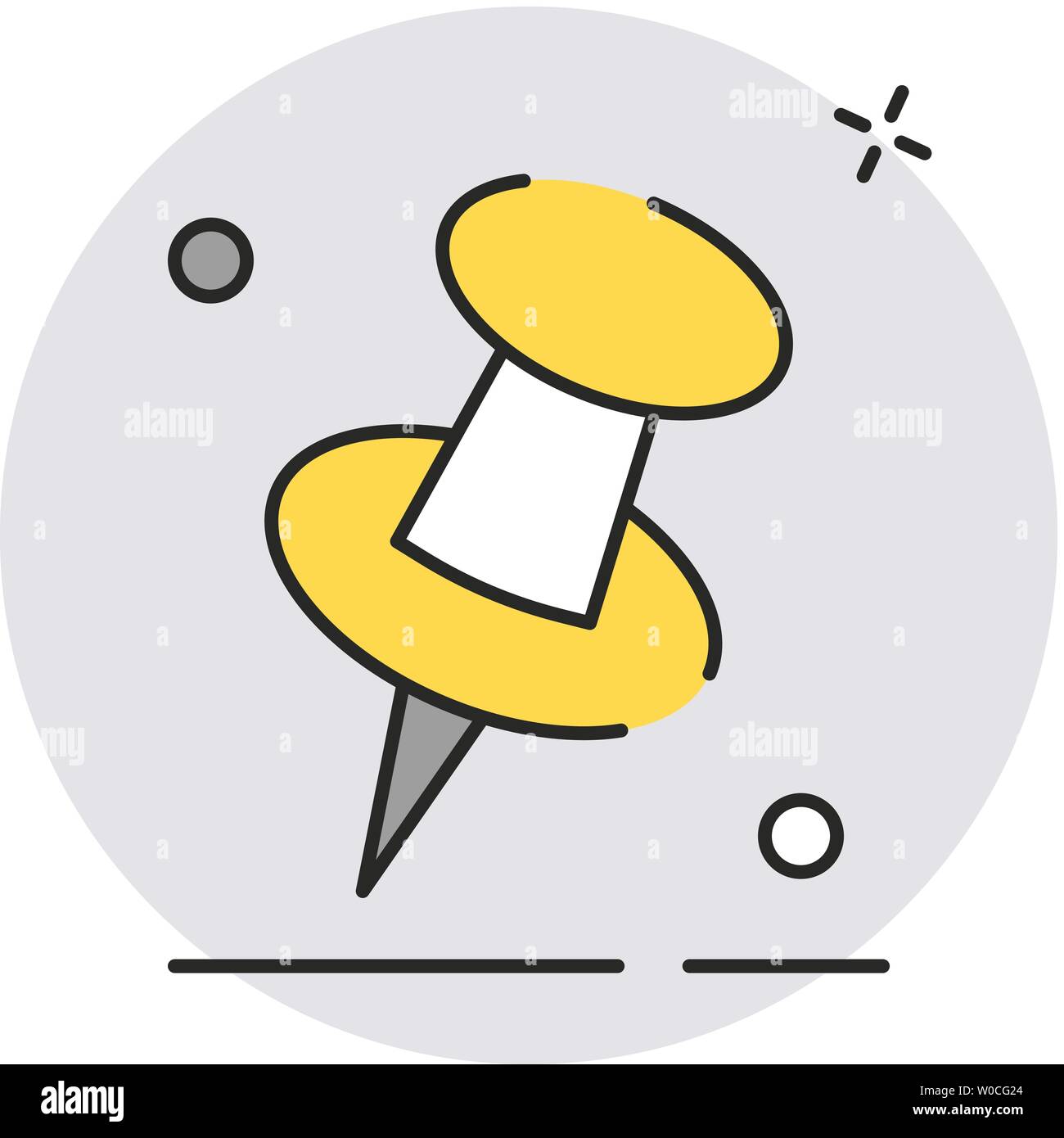 Pousser l'axe icône. Appartement moderne de style design. Vector illustration simple icône de page web, marketing, mobile application, élément graphique sur fond blanc Illustration de Vecteur