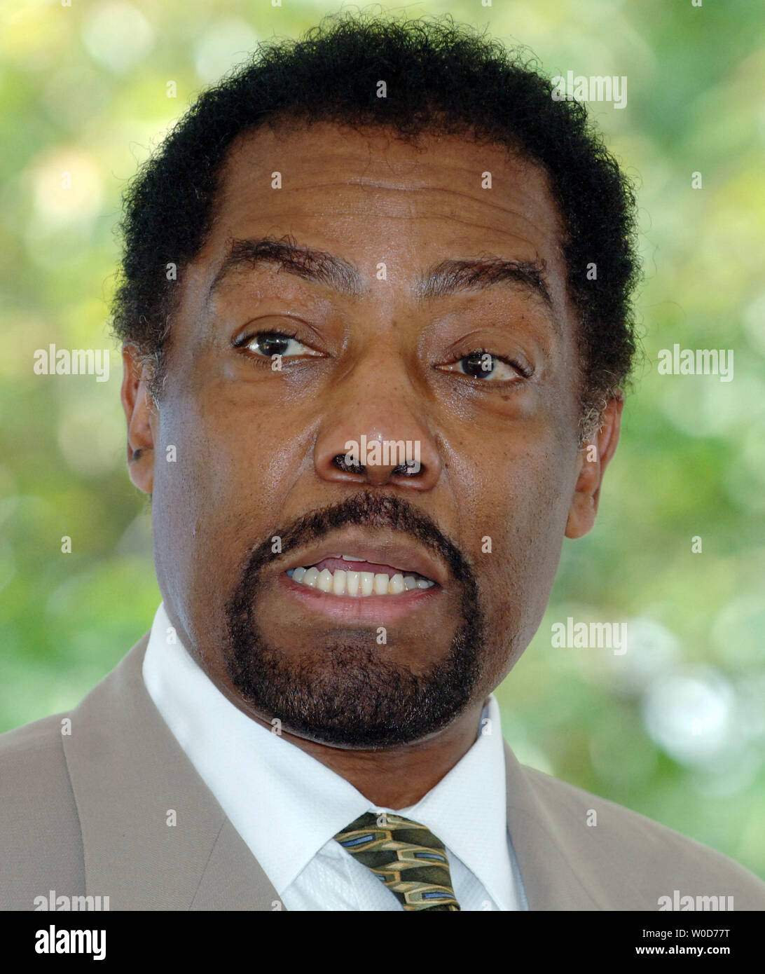 James Reynolds, un Emmy Award, acteur de "jours de nos vies," en dit lors d'un événement marquant le 43e anniversaire de la Marche sur Washington, au cours de laquelle Martin Luther King Jr. a donné son "Je rêve", discours prononcé à Washington le 28 août 2006. L'événement a eu lieu à l'endroit où un nouveau monument au roi sera construite à partir de novembre. (Photo d'UPI/Roger L. Wollenberg) Banque D'Images