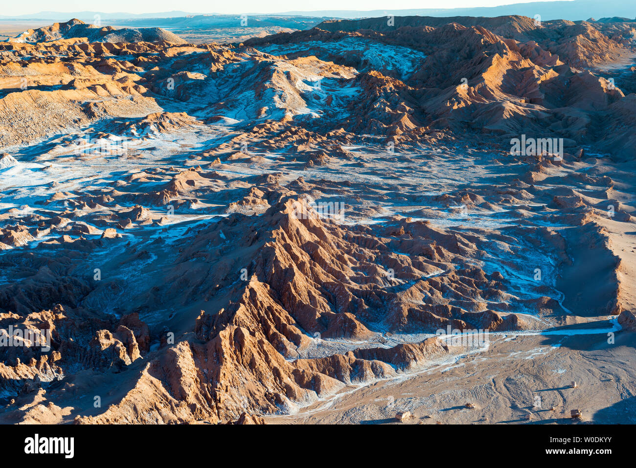 Formations de sel à Valle de la Luna (espagnol pour la vallée de la lune), également connu comme la Cordillère de la Sal (l'espagnol pour les montagnes de sel), Los Flamencos Nati Banque D'Images