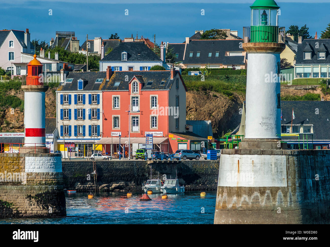 France, Bretagne, Ile de Groix, Port Tudy Photo Stock - Alamy