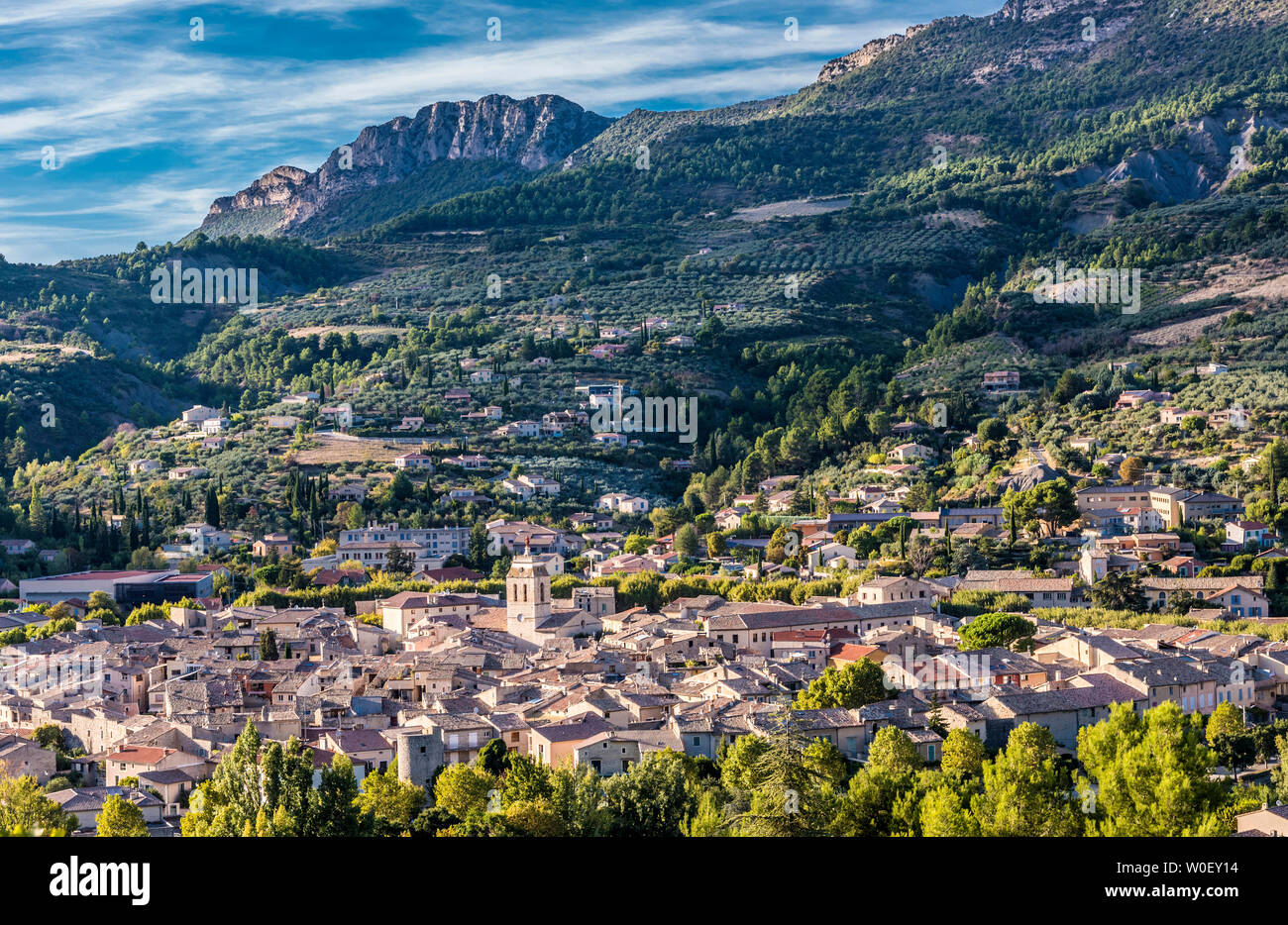 France, Drôme, le Parc Naturel Régional des Baronnies provençales, vue