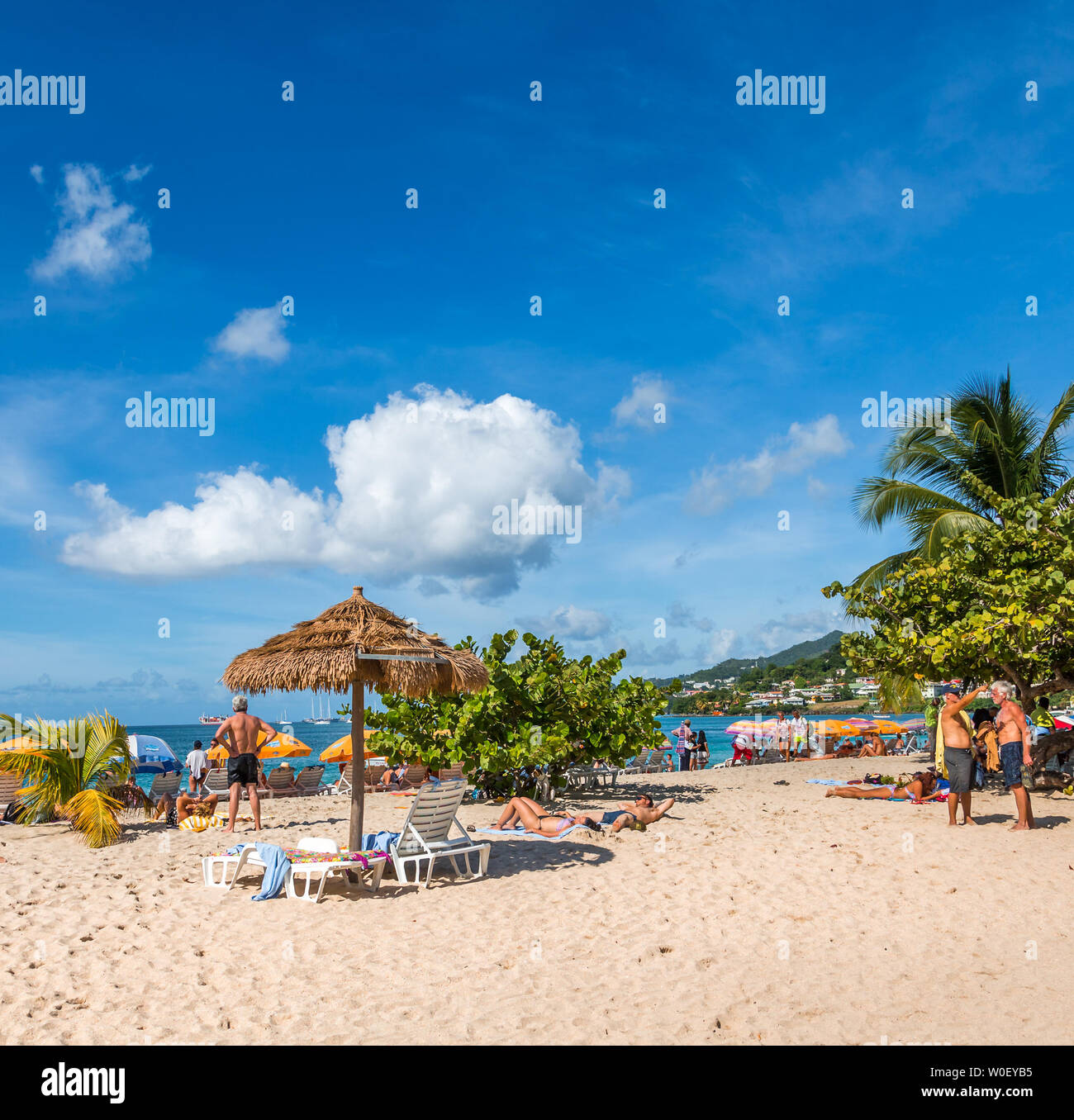 ST. GEORGE'S, Grenade - 16 décembre 2016 : La Grenade est un pays des Antilles dans la mer des Caraïbes à l'extrémité sud des Grenadines chaîne. G Banque D'Images