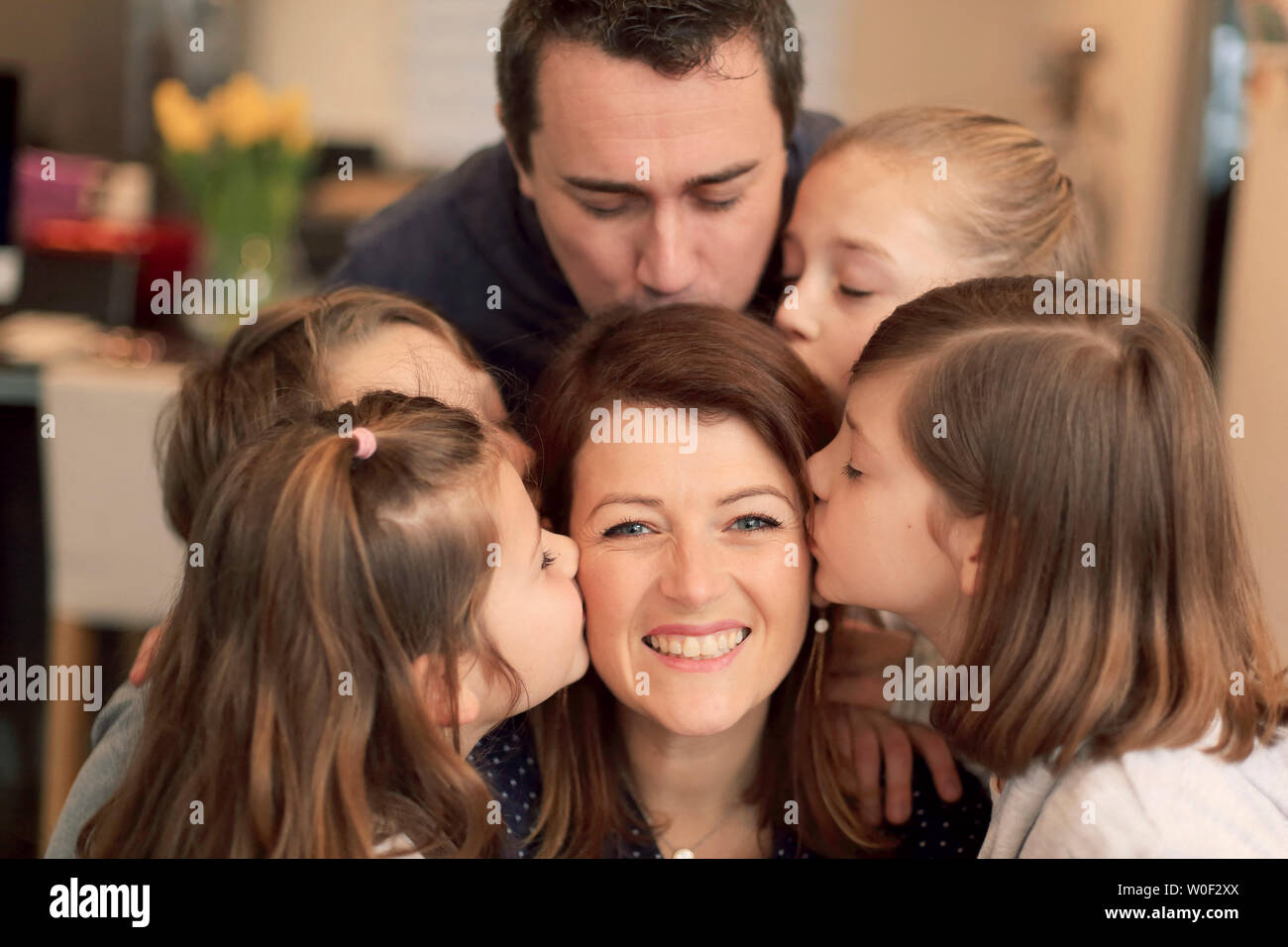 Grande famille Banque D'Images
