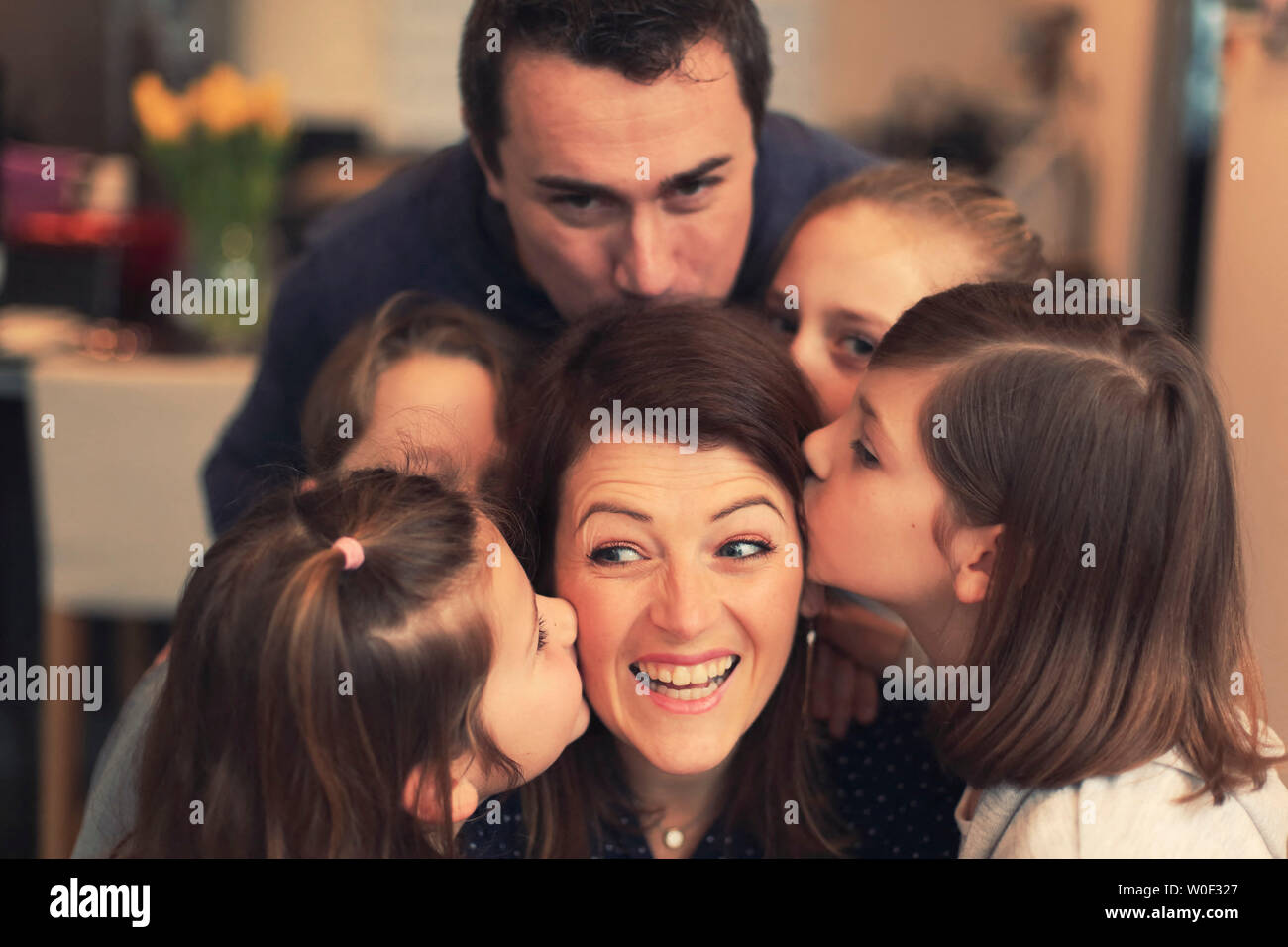 Grande famille Banque D'Images