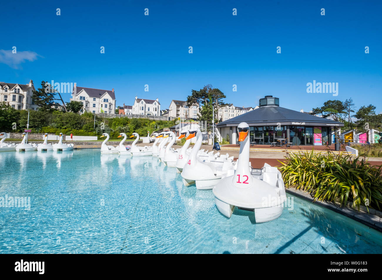 Bangor Marina et parc Pickie Banque D'Images