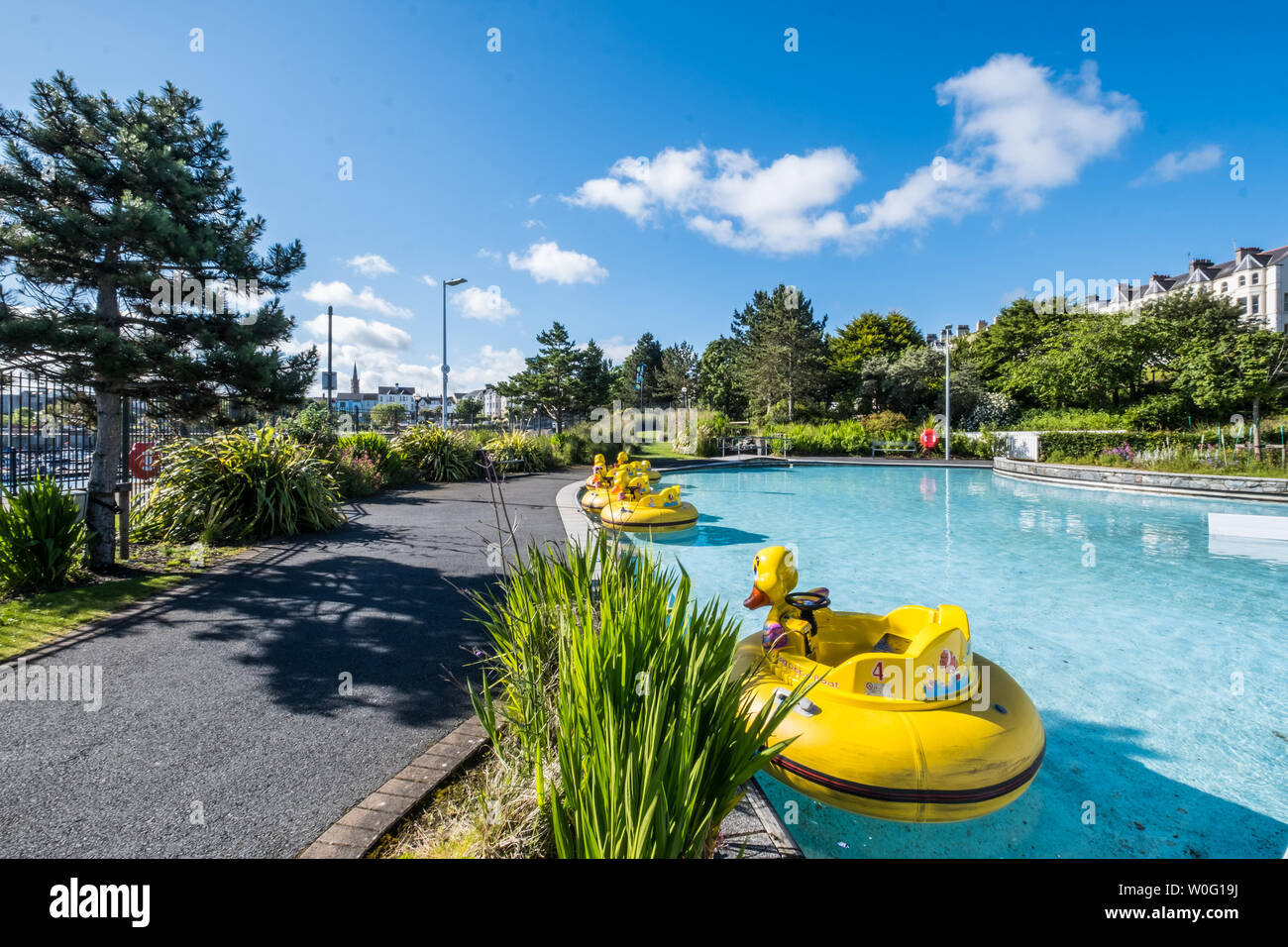 Bangor Marina et parc Pickie Banque D'Images