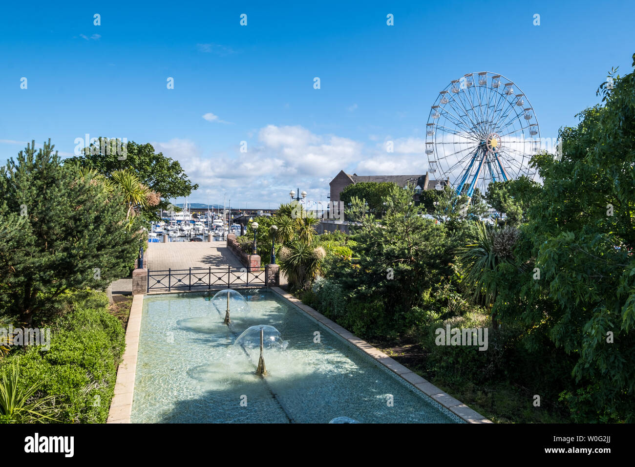 Bangor Marina et parc Pickie Banque D'Images