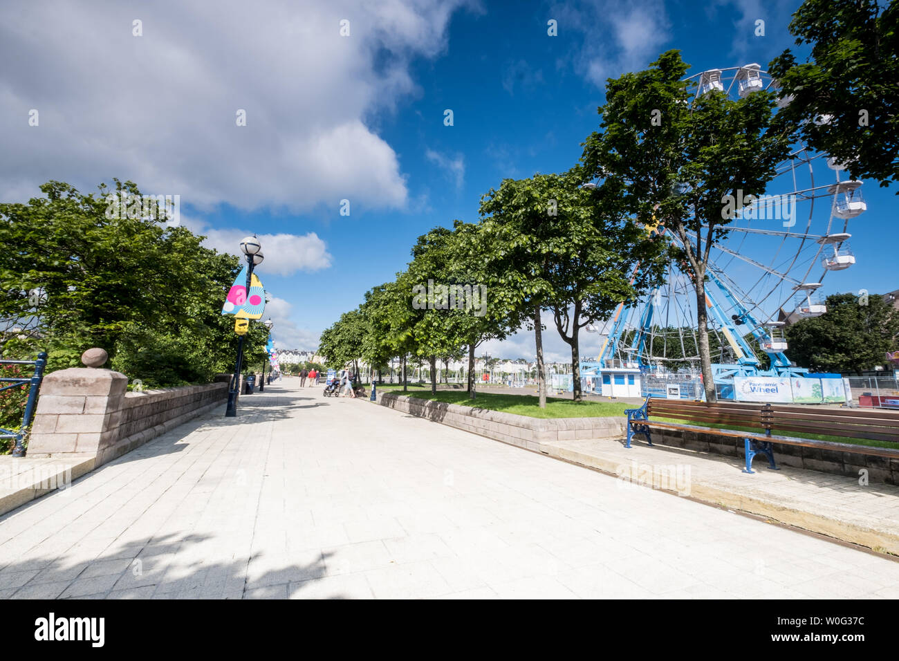 Bangor Marina et parc Pickie Banque D'Images