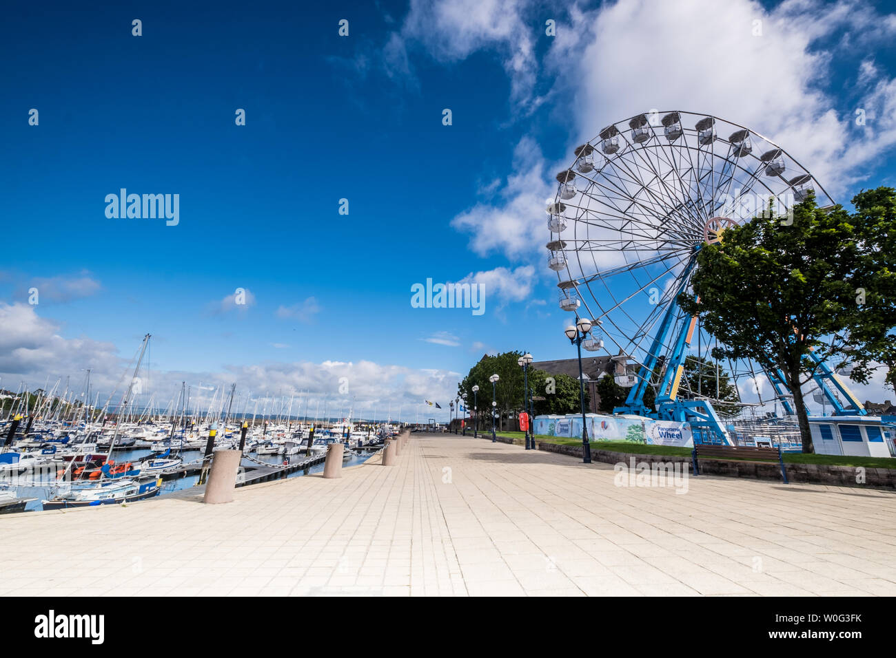 Bangor Marina et parc Pickie Banque D'Images