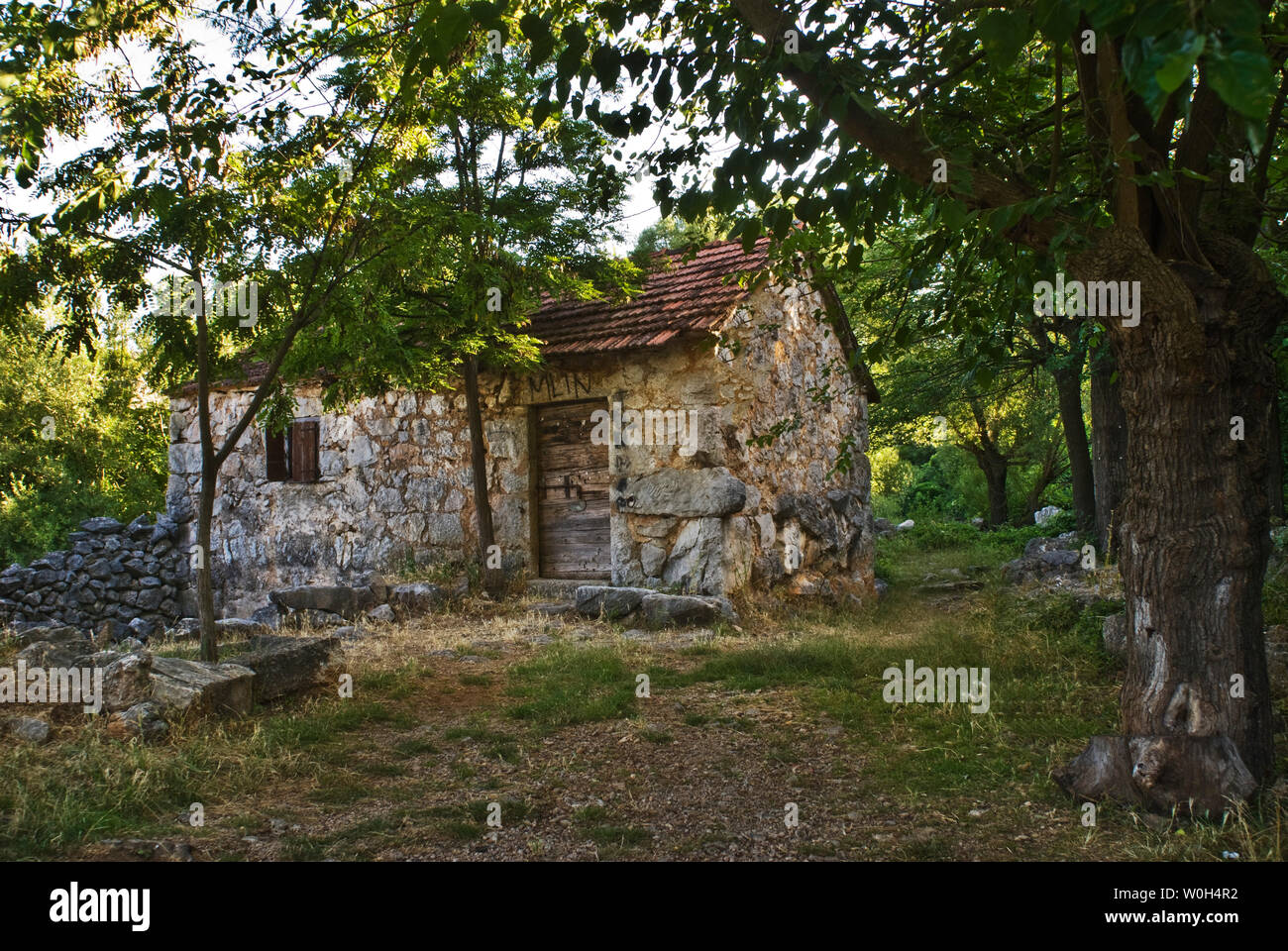 Parc national de Kornati. Paysage panoramique. La Croatie. Banque D'Images