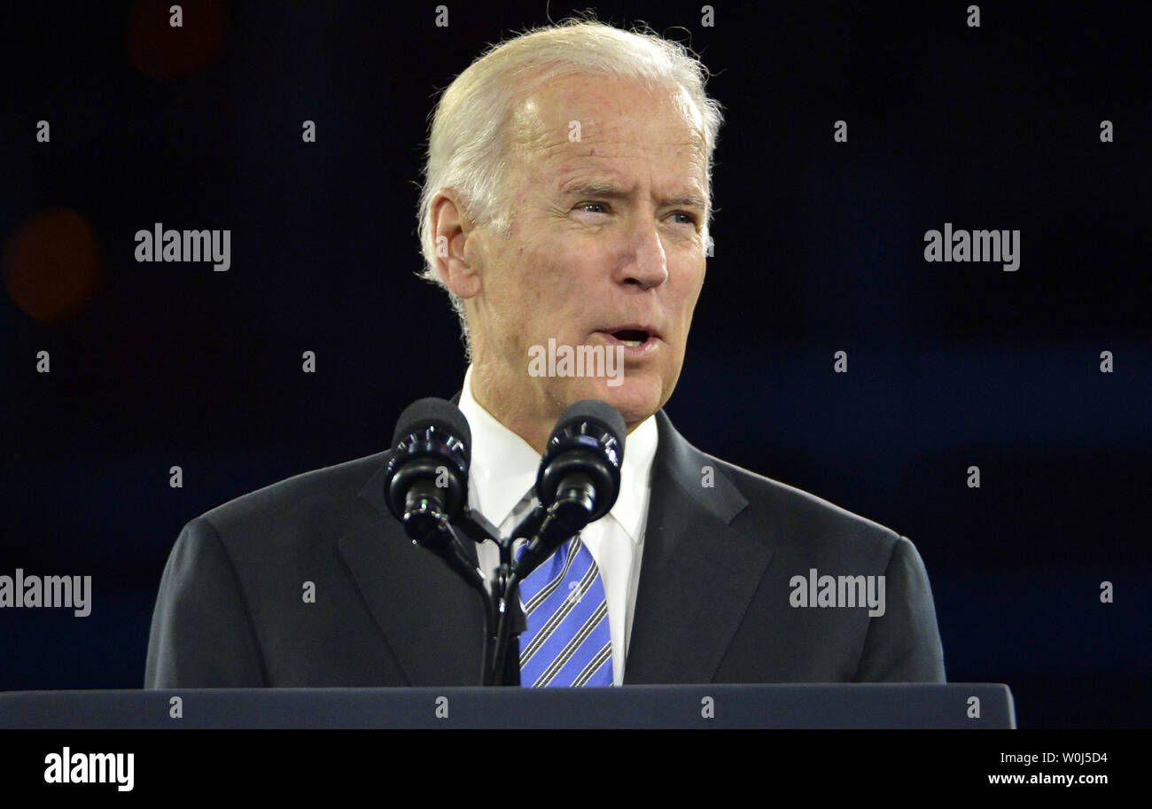 Le vice-président Joe Biden rend les commentaires comme il traite de l'American Israel Public Affairs Committee (AIPAC), le 20 mars 2016, à Washington, DC. La conférence politique annuelle vise à renforcer les liens entre les Etats-Unis et Israël. Photo de Mike Theiler/UPI Banque D'Images
