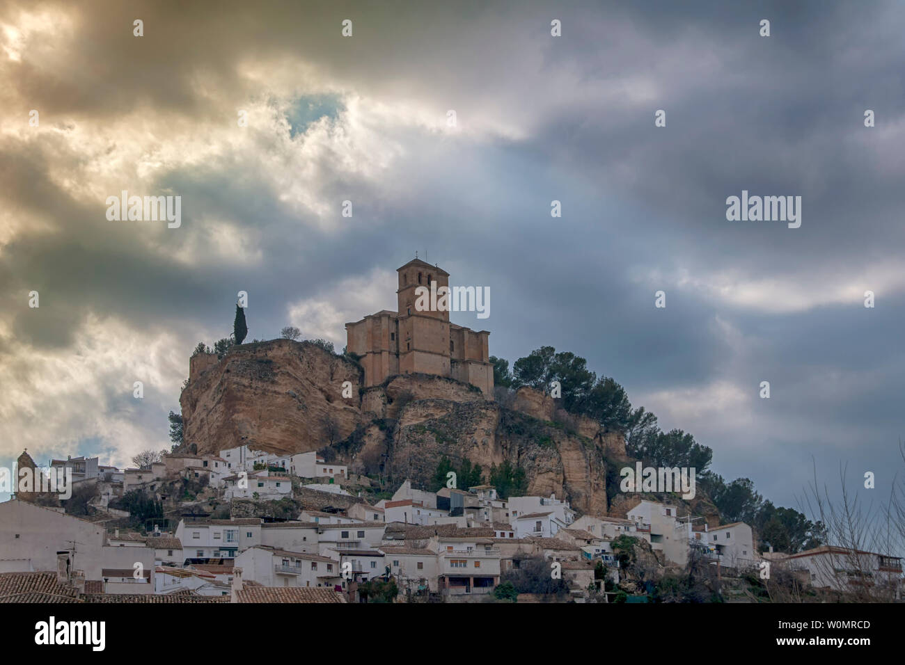 Villages de l'Andalousie, Montefrío dans la province de Grenade Banque D'Images