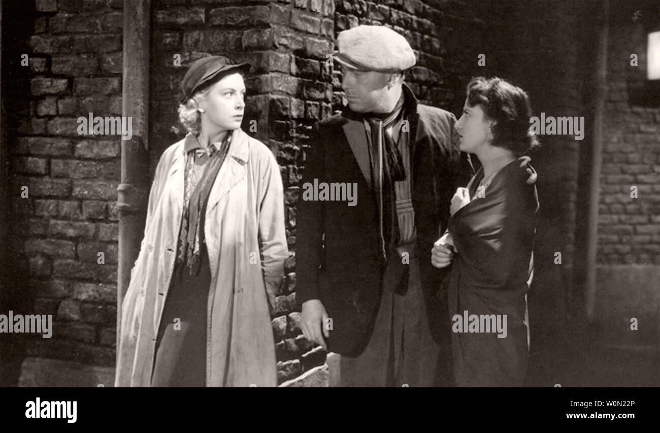 L'AMOUR SUR LA DOLE 1941 British National film avec Deborah Kerr à gauche et Clifford Evans et Judith Furse Banque D'Images