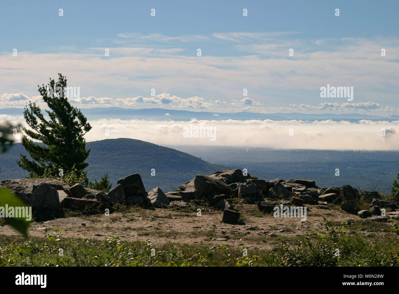 Sur la montagne Adirondack Banque D'Images