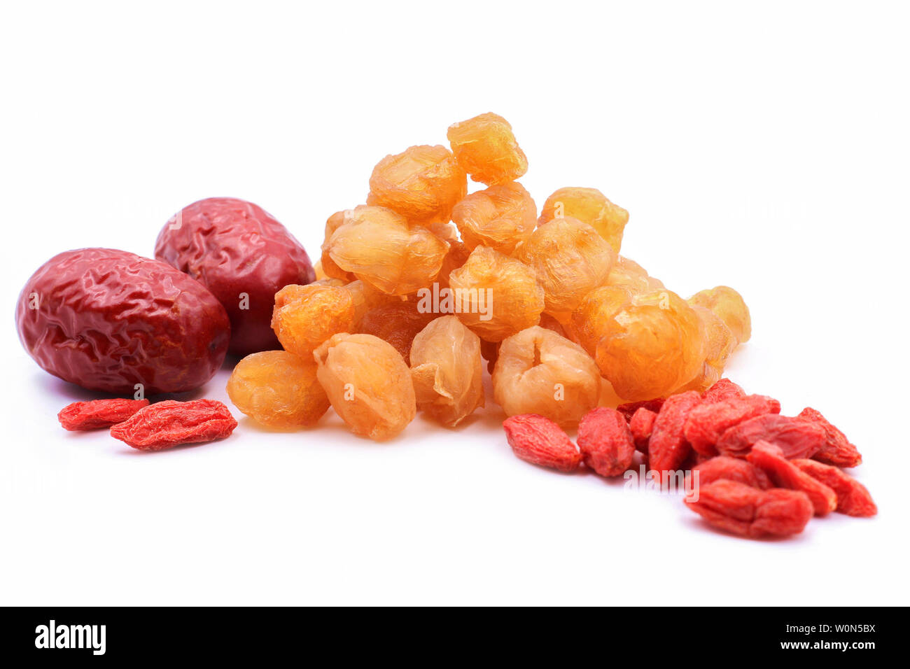 Jujube rouge cannelle wolfberry chinois Banque D'Images