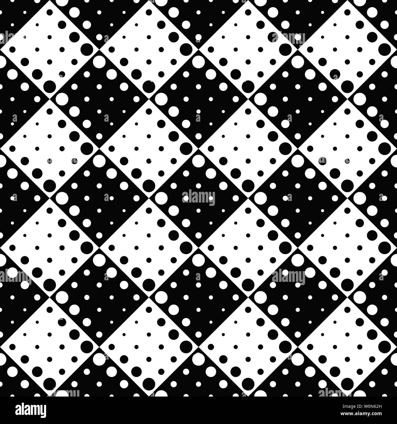 Motif de points sans contexte - vecteur conception abstraite monochrome à partir de points Illustration de Vecteur