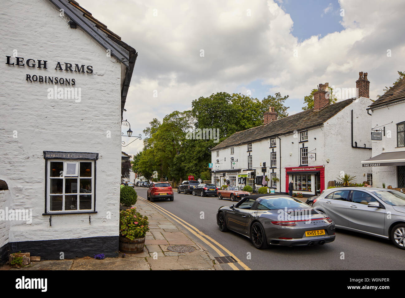 Prestbury est un village et une paroisse civile dans le Cheshire, en Angleterre. Environ 1,5 miles au Nord de Macclesfield Banque D'Images