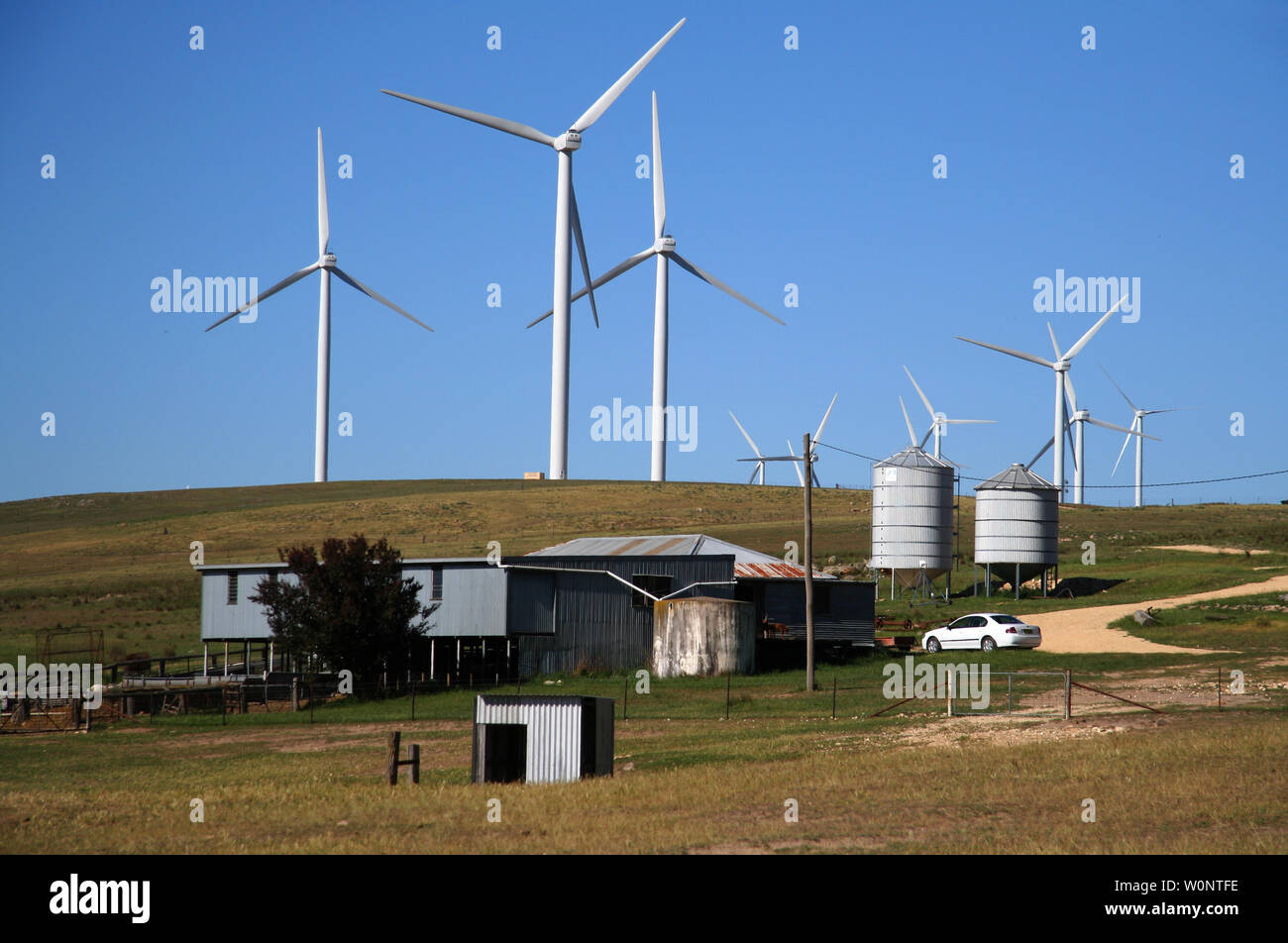 parc éolien capital près de canberra, australie. Banque D'Images