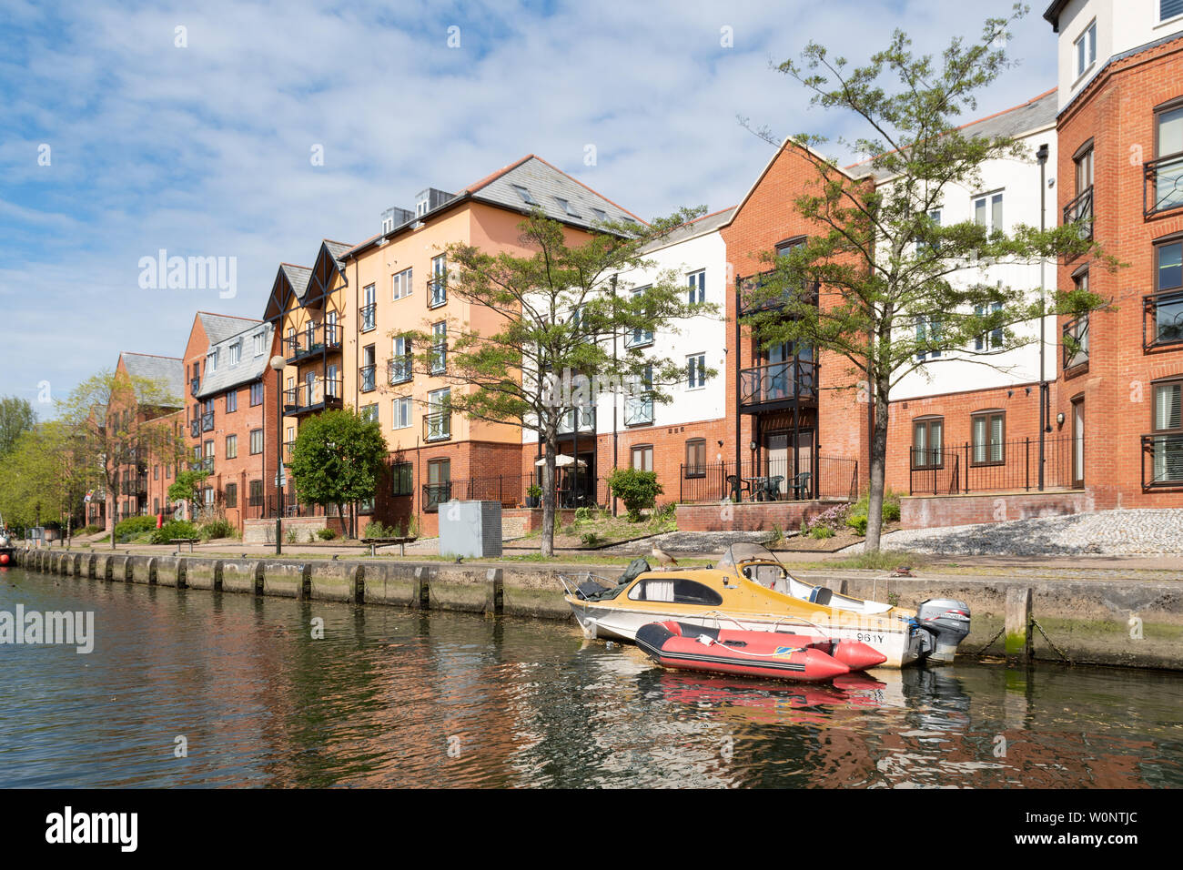 Riverside Norwich - Développement Rive Est Wherry hotel à côté de la rivière Wensum, Norwich, Angleterre, RU Banque D'Images