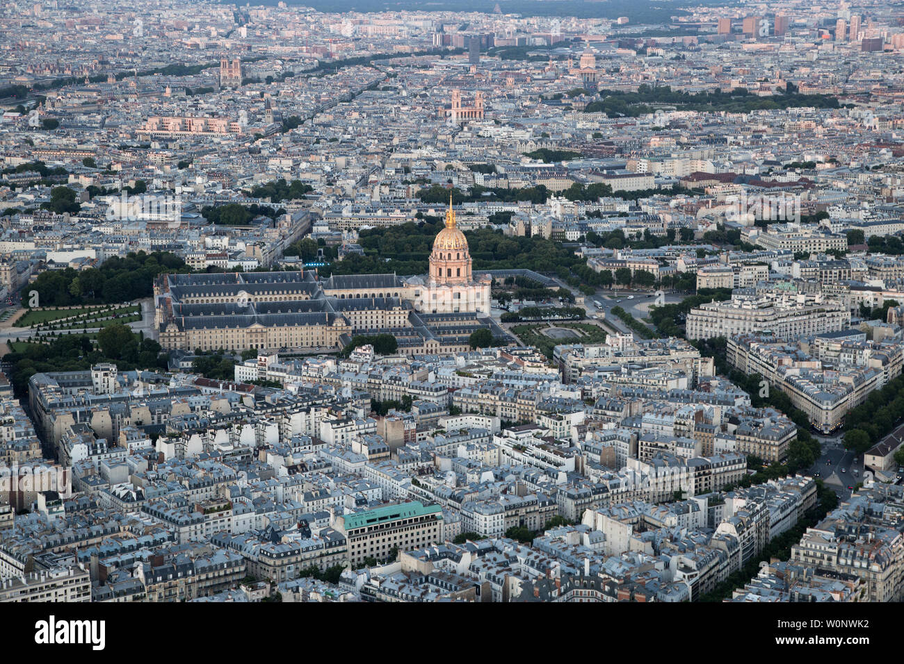 Vue de la Tour Eiffel de Banque D'Images