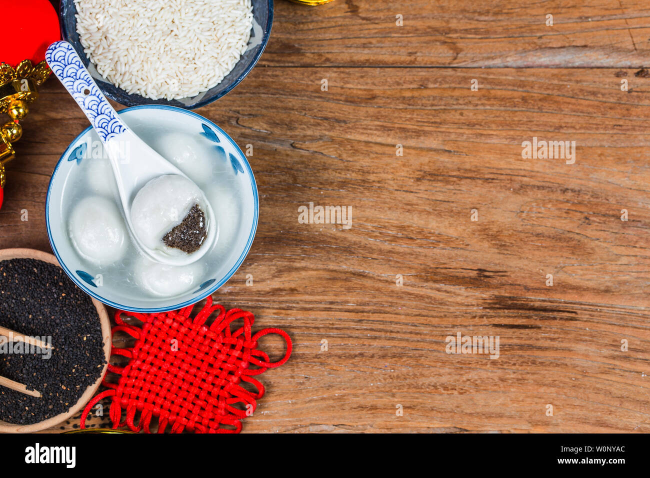 Boules de riz gluant,Fête des lanternes en Chine Banque D'Images