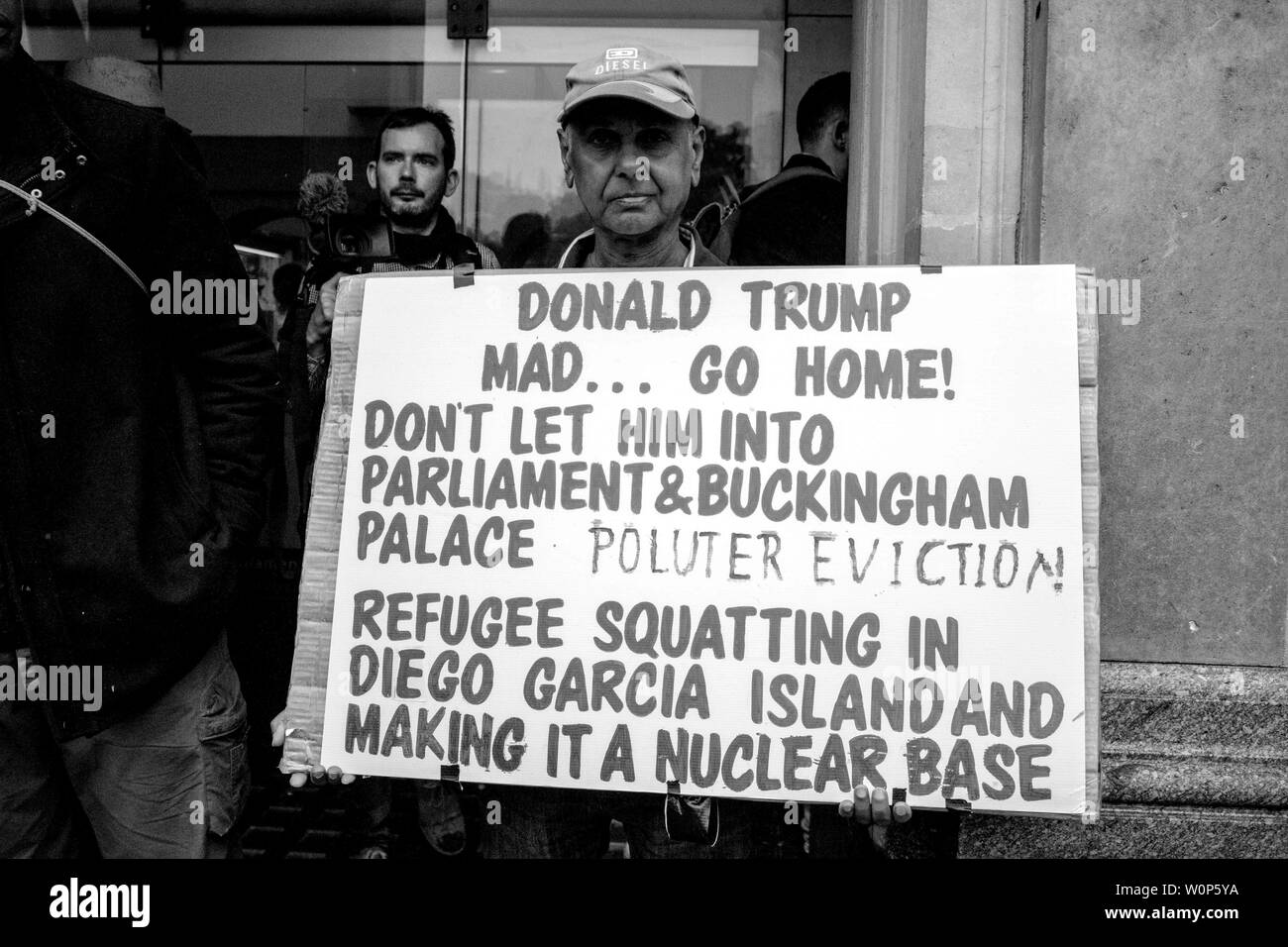 Donald Trump manifestation à Londres Banque D'Images