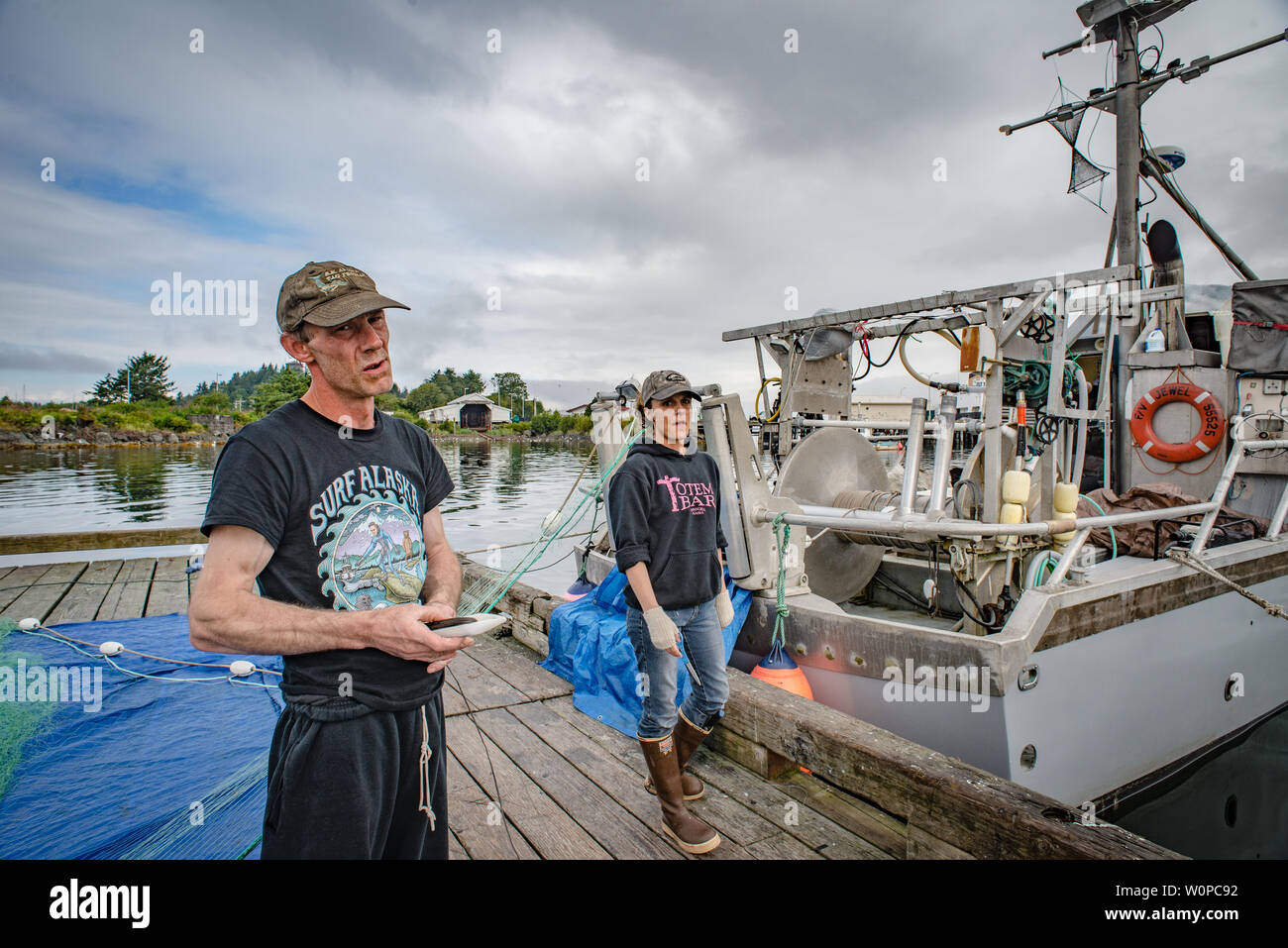 La pêche commerciale, Sitka, Alaska Banque D'Images