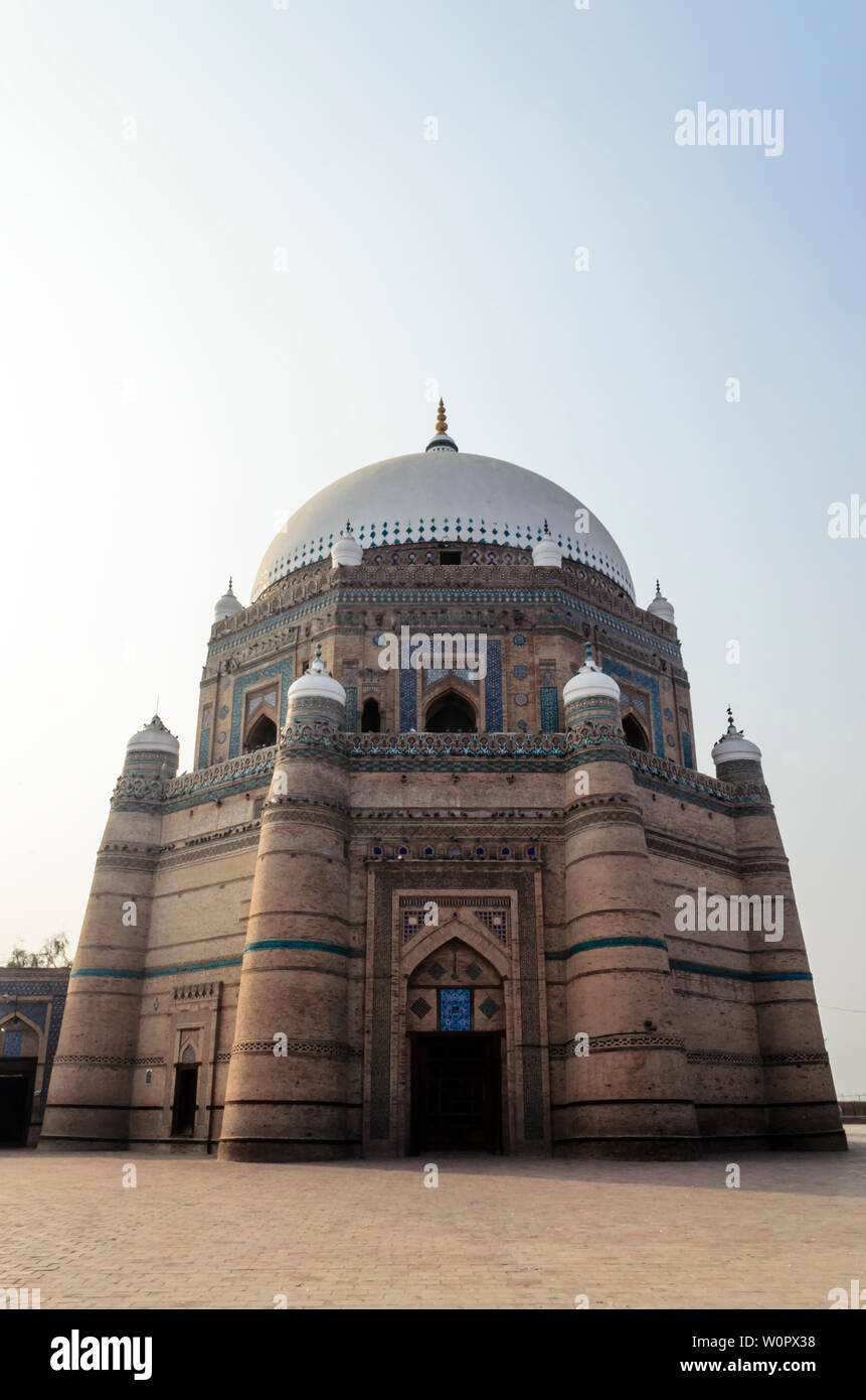 Tombe de Shah Rukn-e-Alam à Multan Pakistan Banque D'Images