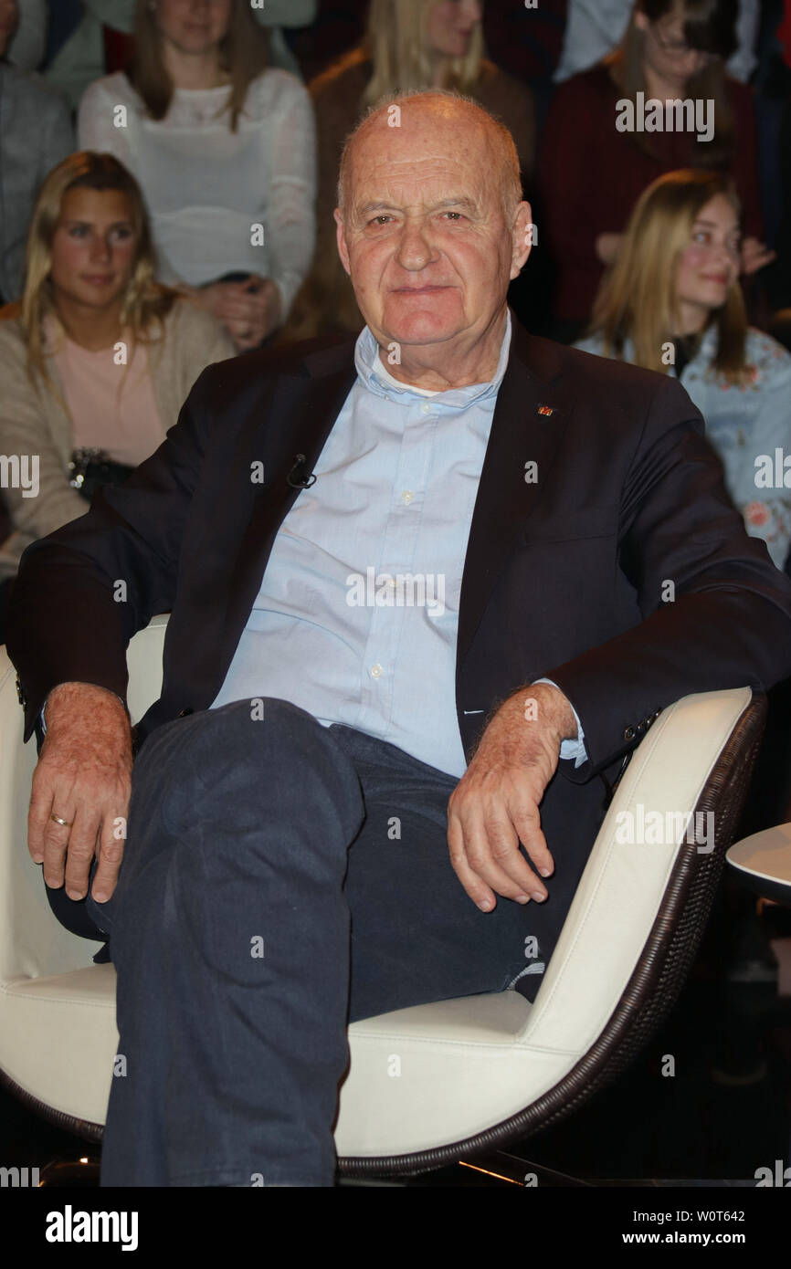 Goetz Werner (Unternehmer), Markus Lanz aus dem Stahltwiete (Ausstrahlung Studio 05.04.2018), Hambourg, 28.03.2018 Banque D'Images