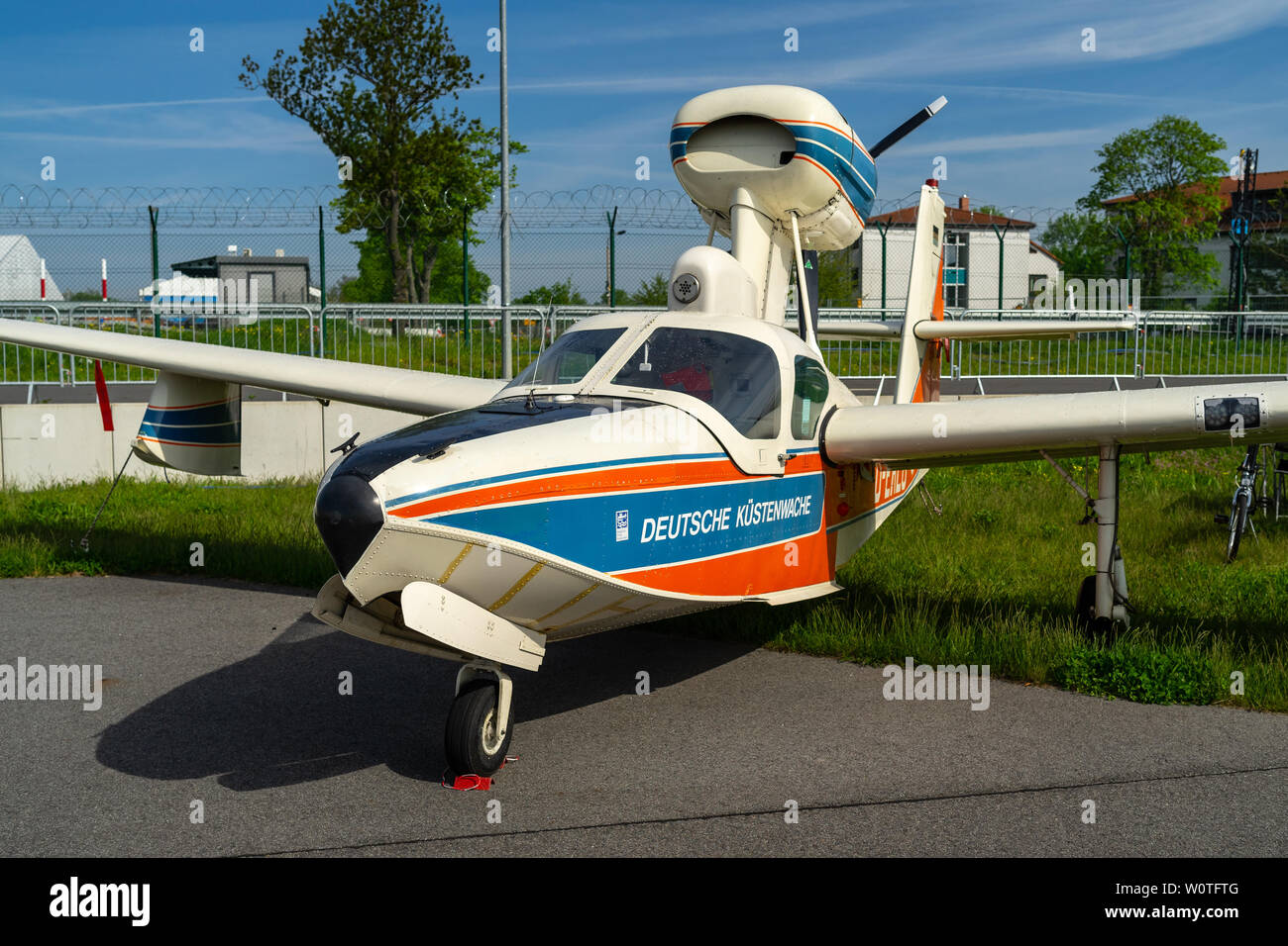 BERLIN - 27 avril 2018 : un six places avion : utilitaire amphibie Lake LA-4-270 Renegade (version pour la Garde côtière). Exposition salon ILA à 2018. Banque D'Images